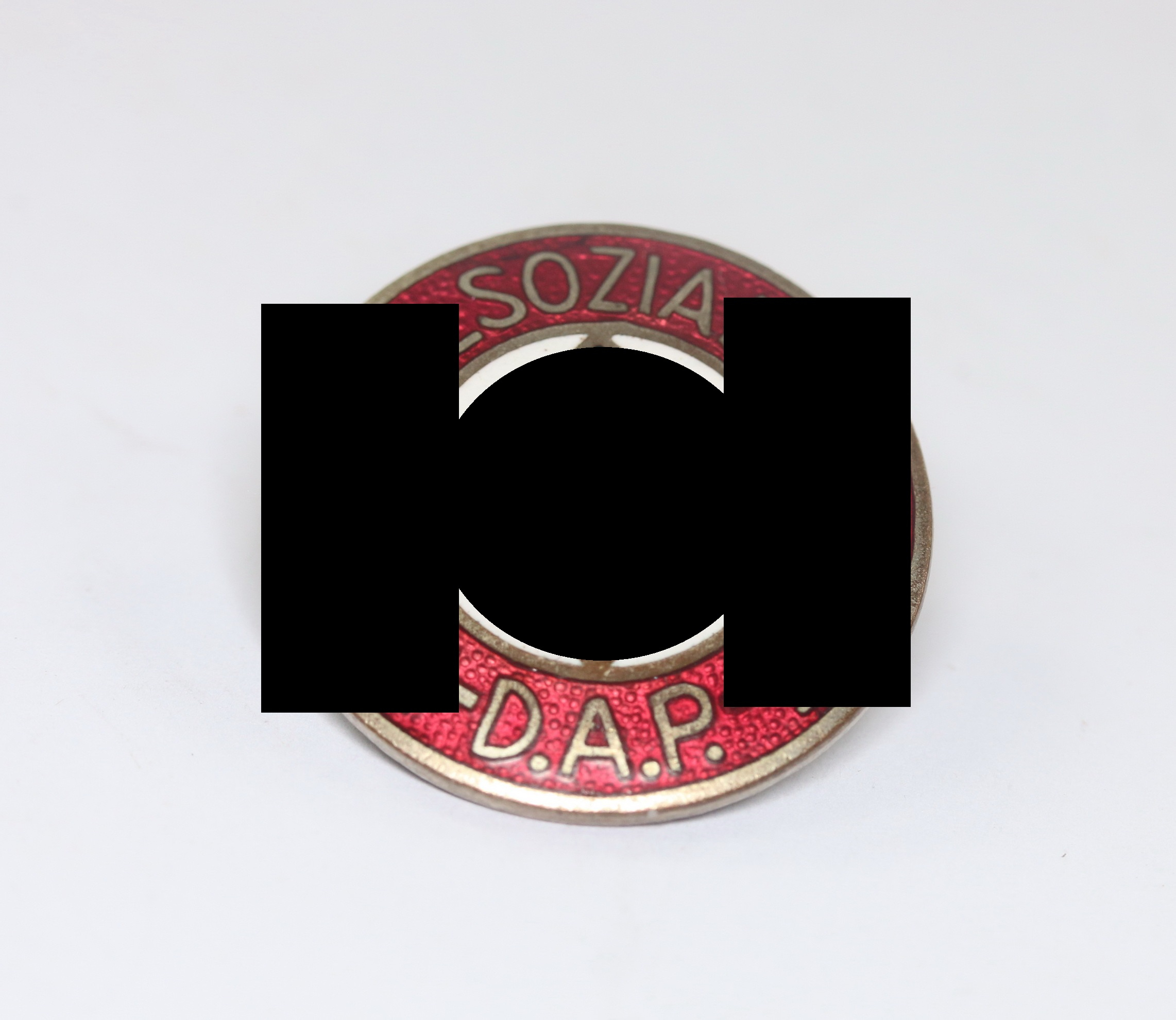 nsdap_parteiabzeichen_hst NSDAP Parteiabzeichen, Hst. RZM 8 (Ferdinand Wagner, Pforzheim) – Bild 1