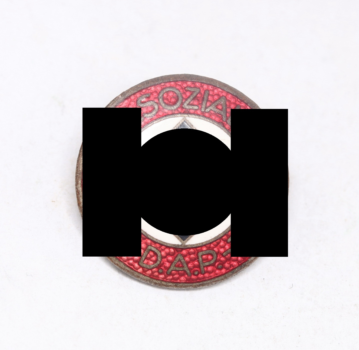 nsdap_parteiabzeichen_hst NSDAP Parteiabzeichen, Hst. RZM M1/23 (Wilhelm Borgas, Eutingen) – Bild 1