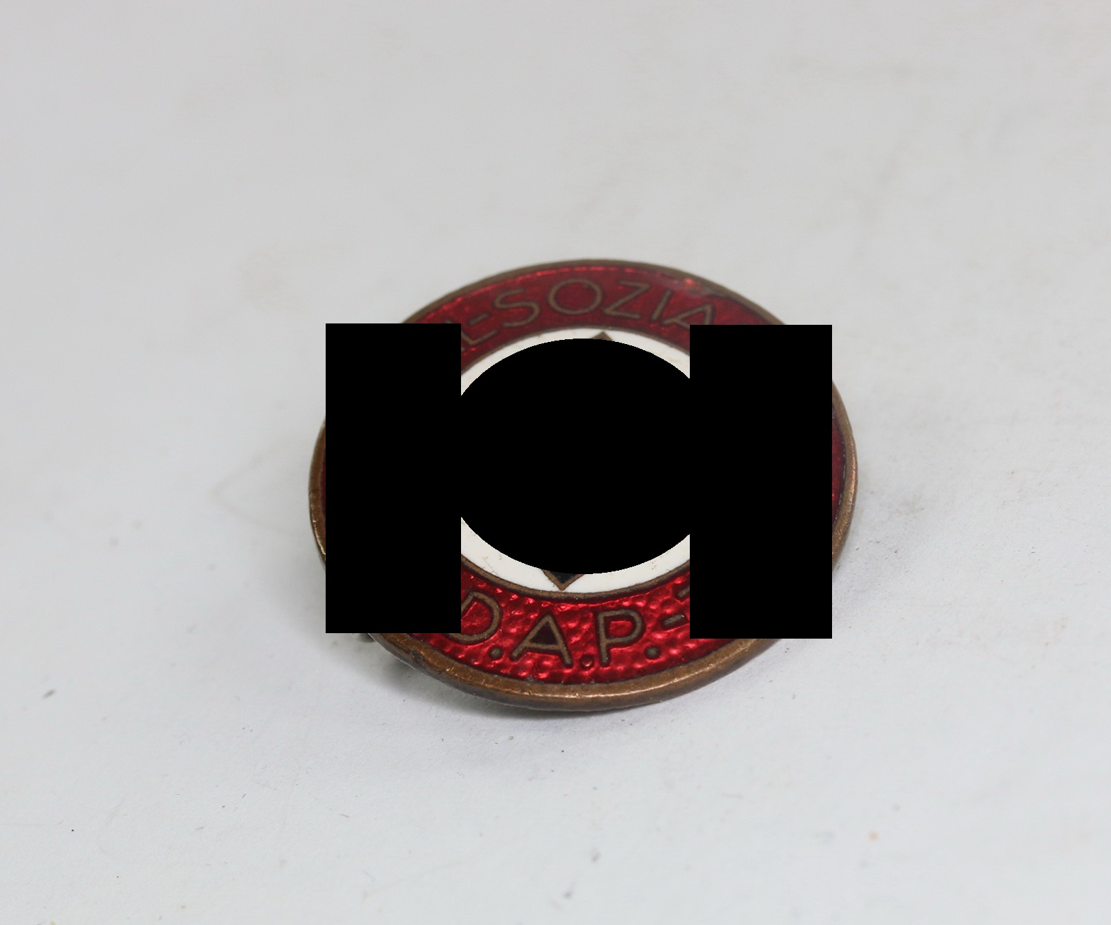 nsdap_parteiabzeichen_hst NSDAP Parteiabzeichen, Hst. RZM M1/23 (Wilhelm Borgas-Eutingen) – Bild 1