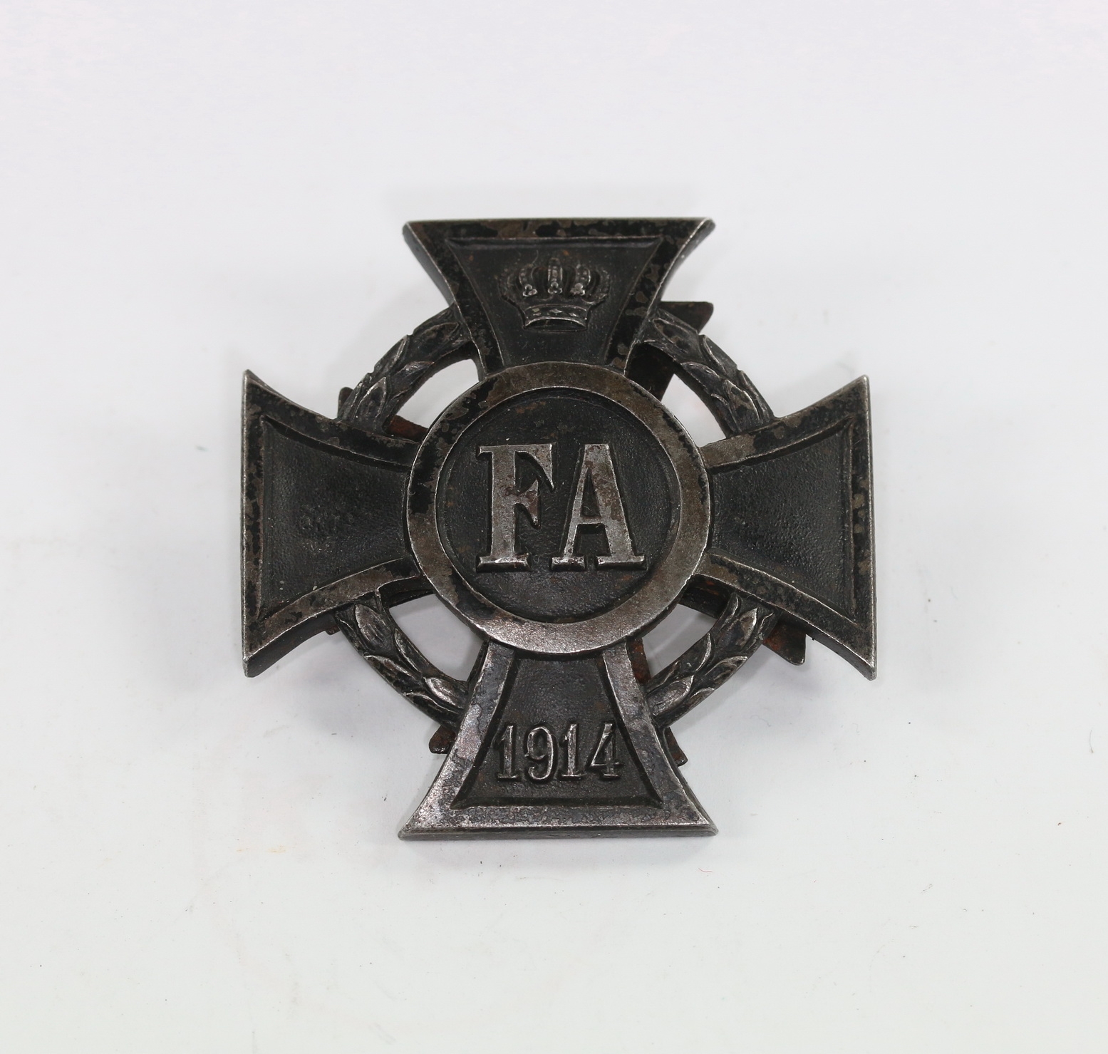 Oldenburg, Friedrich August Kreuz 1.Klasse 1914, an Scheibe und Mutter, Hst. P.M. – Bild 1