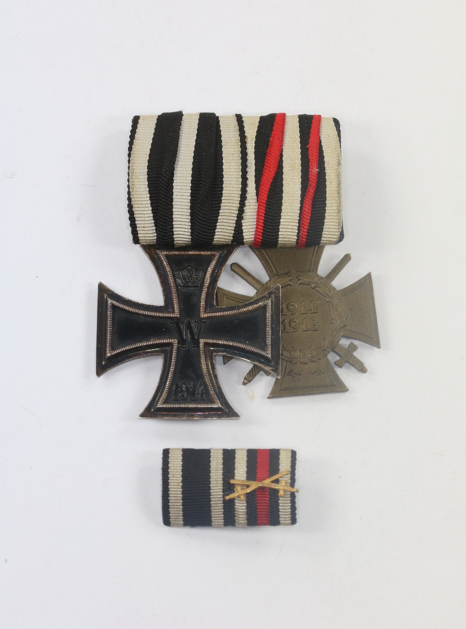 Ordenschnalle 2X, mit Feldspange – Bild 1