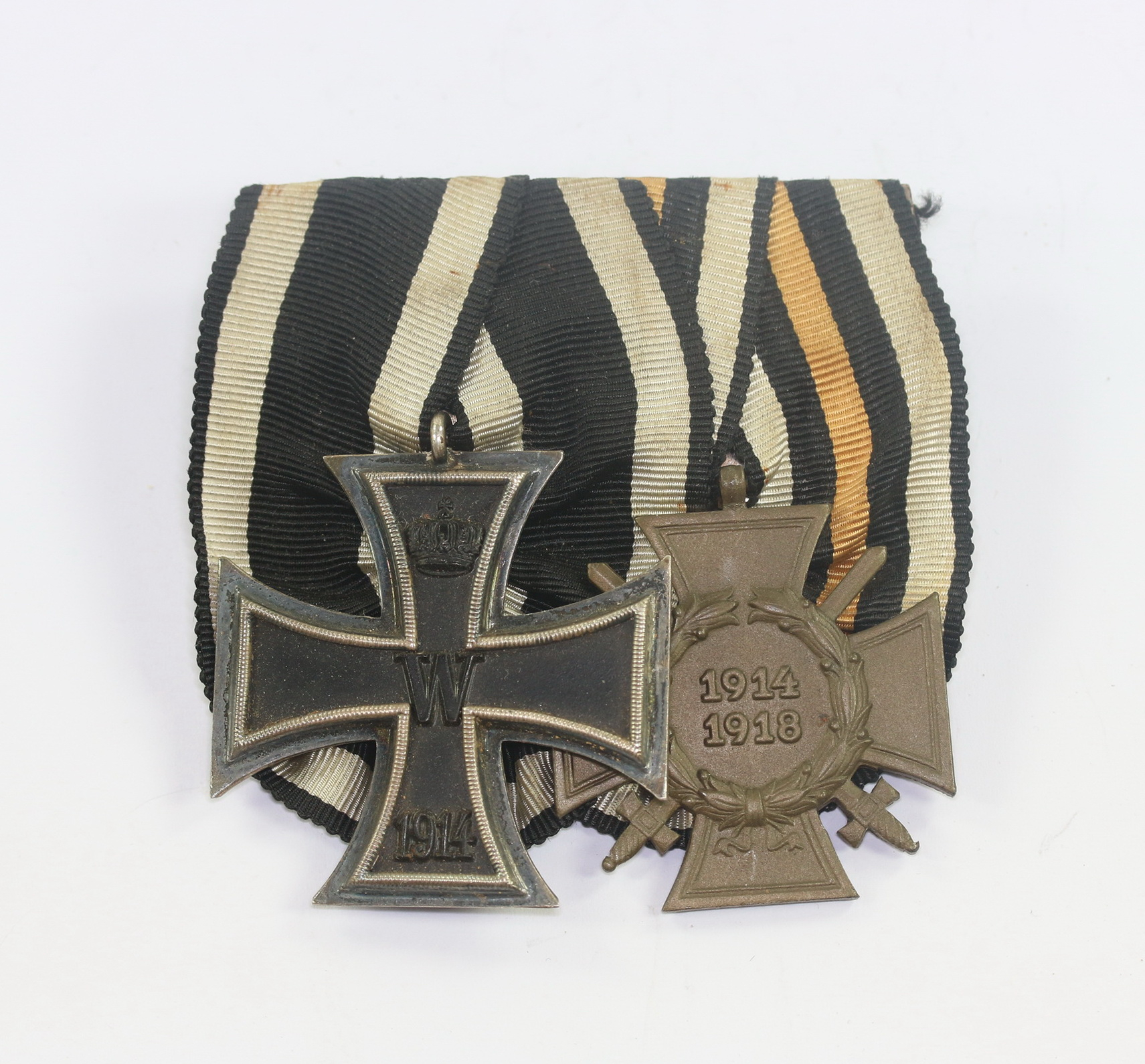ordenschnalle_2x_ek2_1914_ehrenkreuz_f_r_frontk_mpfer_1__2 Ordenschnalle 2X, EK-2 1914, Ehrenkreuz für Frontkämpfer – Bild 1