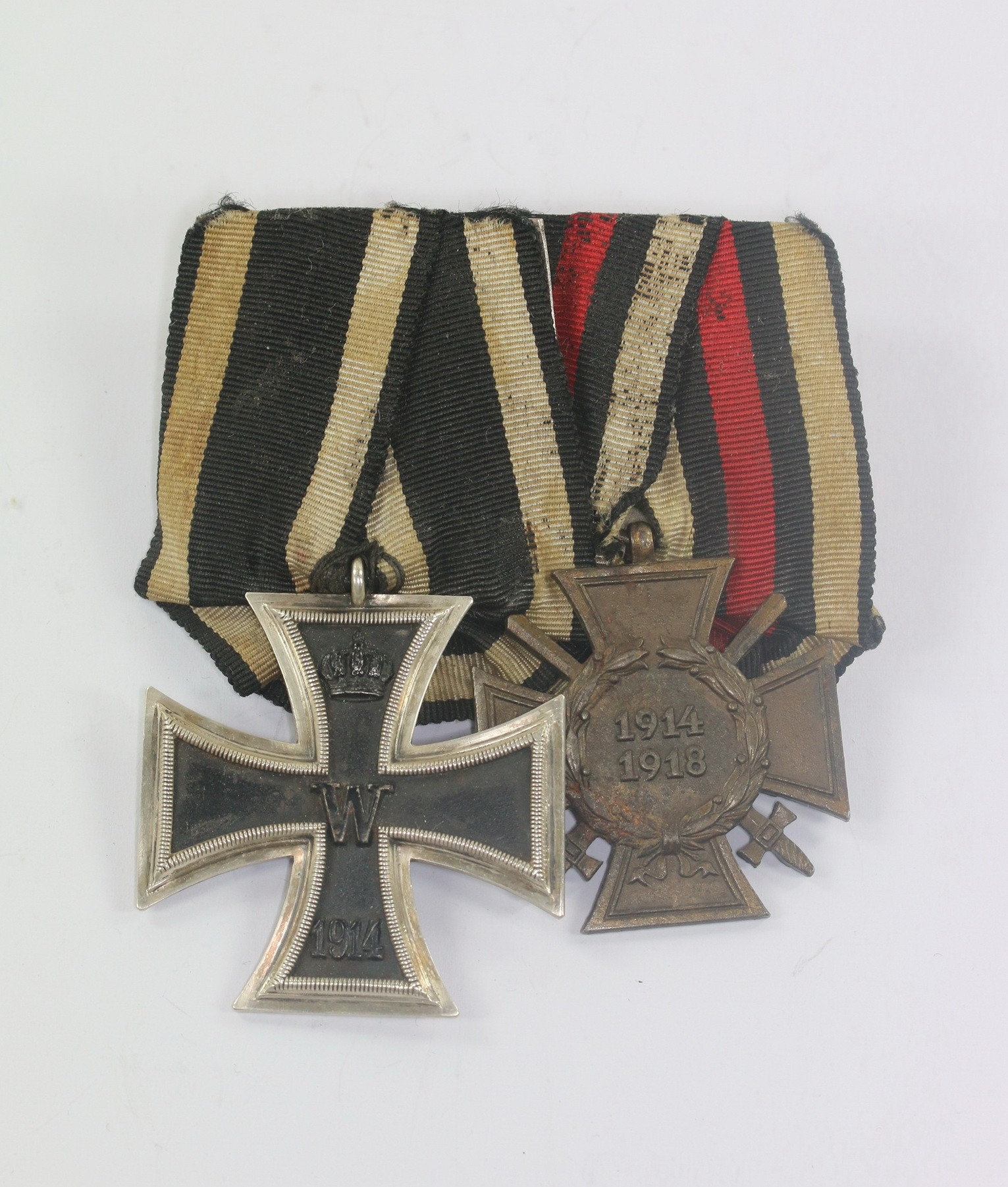  Ordenschnalle 2X, EK-2 1914, Ehrenkreuz für Frontkämpfer – Bild 1