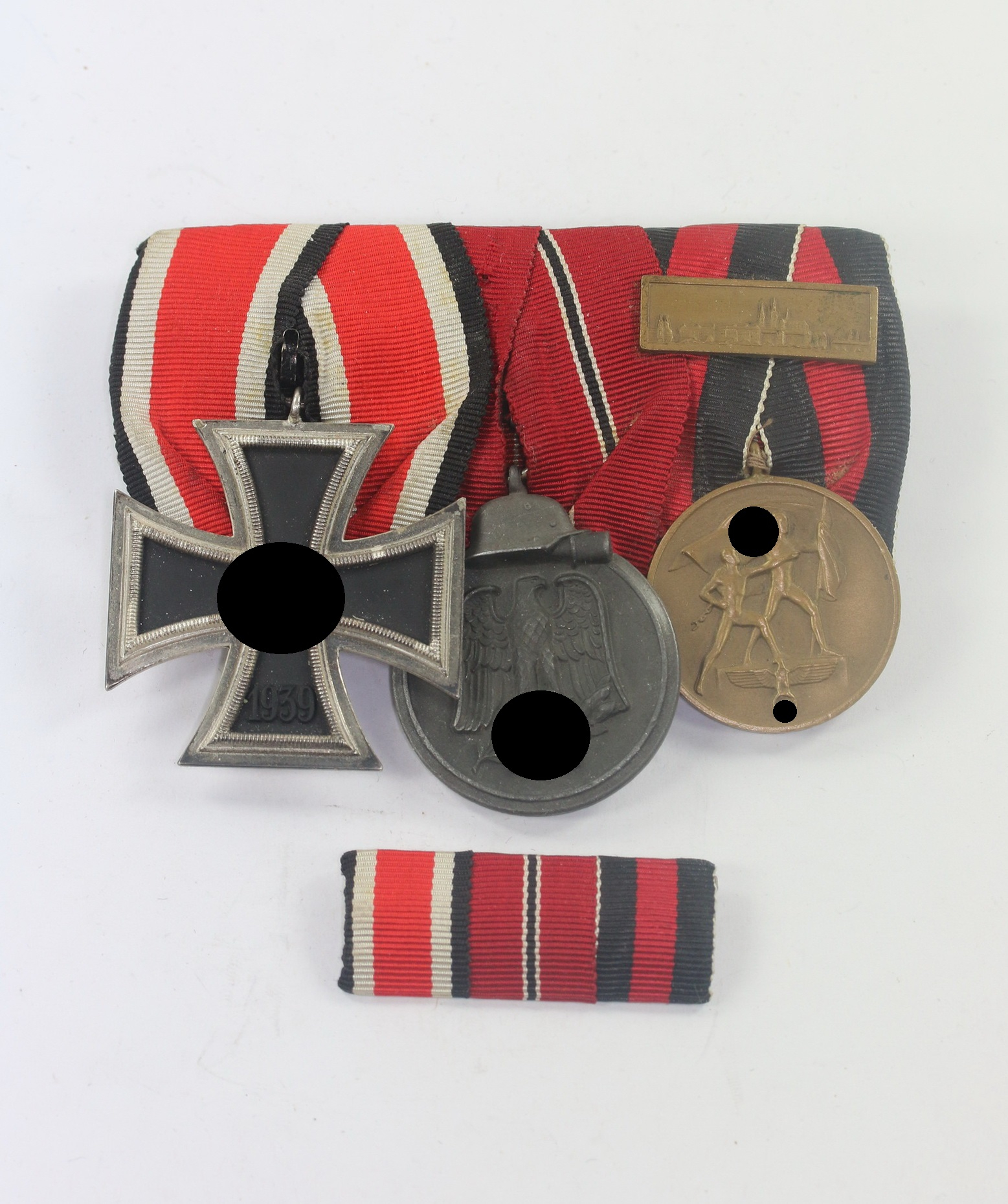 Ordenschnalle 3X + Feldspange - Orden Werner Sedlazek Berlin W30 Am Nollendorfplatz – Bild 1