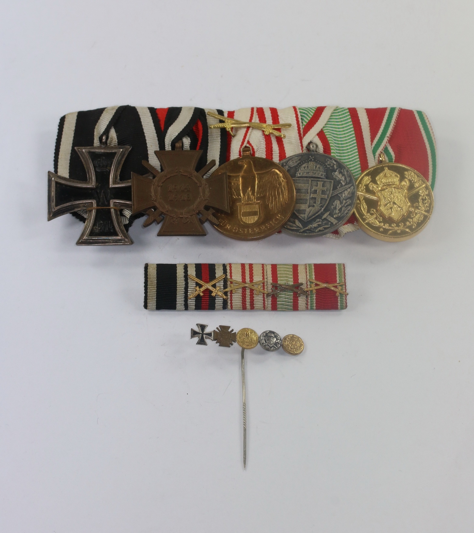 ordensschnalle_5_x_feldspange_miniaturnadel_1_ Ordensschnalle 5 X + Feldspange + Miniaturnadel – Bild 1