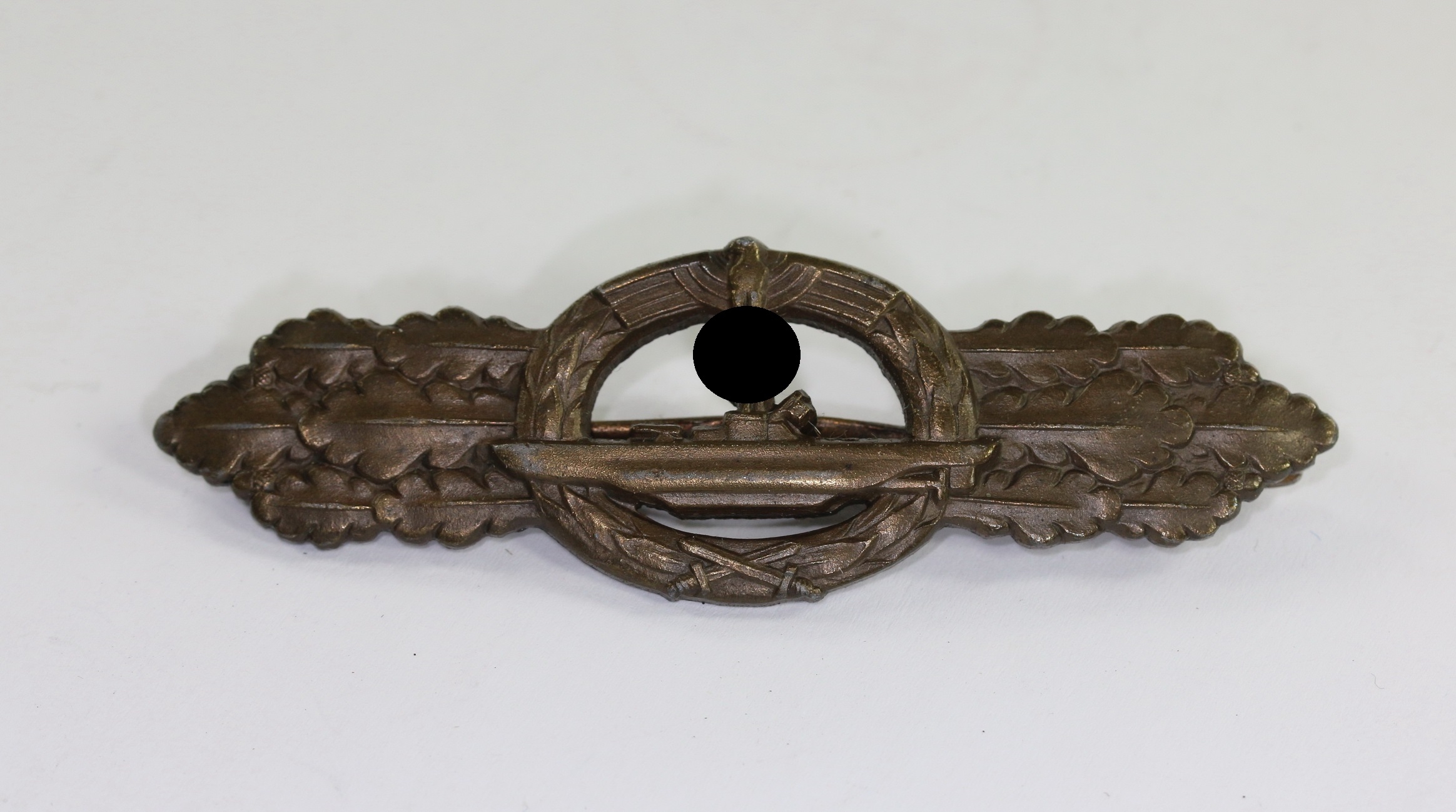 original_ubootsfrontspange_in_bronze_ausf U-Bootsfrontspange in Bronze, Hst. Schwerin – Bild 1