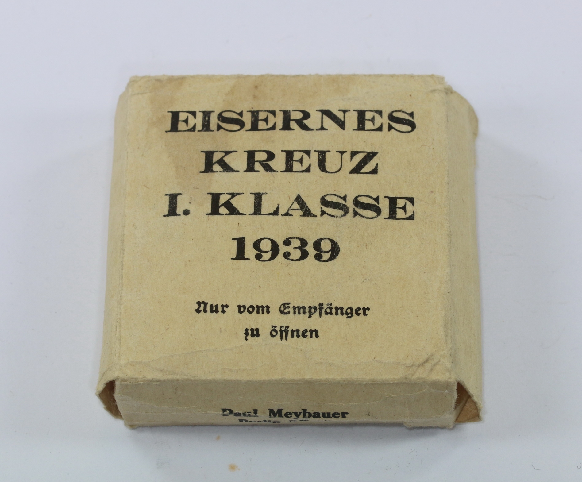Umkarton Eisernes Kreuz 1. Klasse 1939, Paul Meybauer (weiß) – Bild 1
