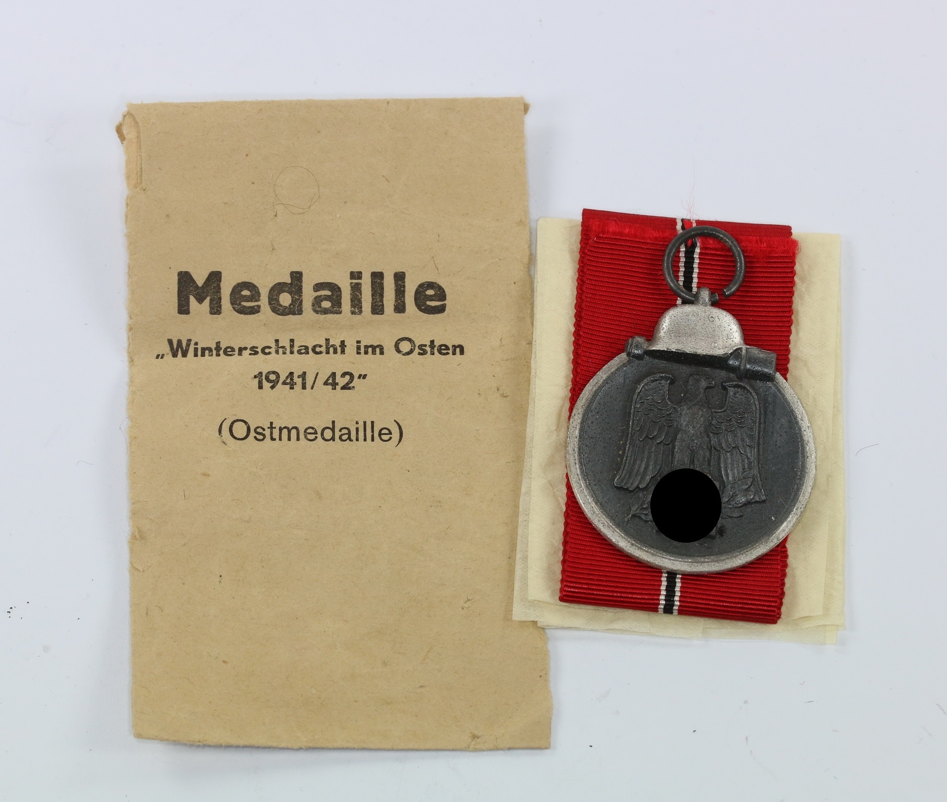 ostmedaille_hst Ostmedaille, Hst. 88, in Verleihungstüte Werner Redo – Bild 1