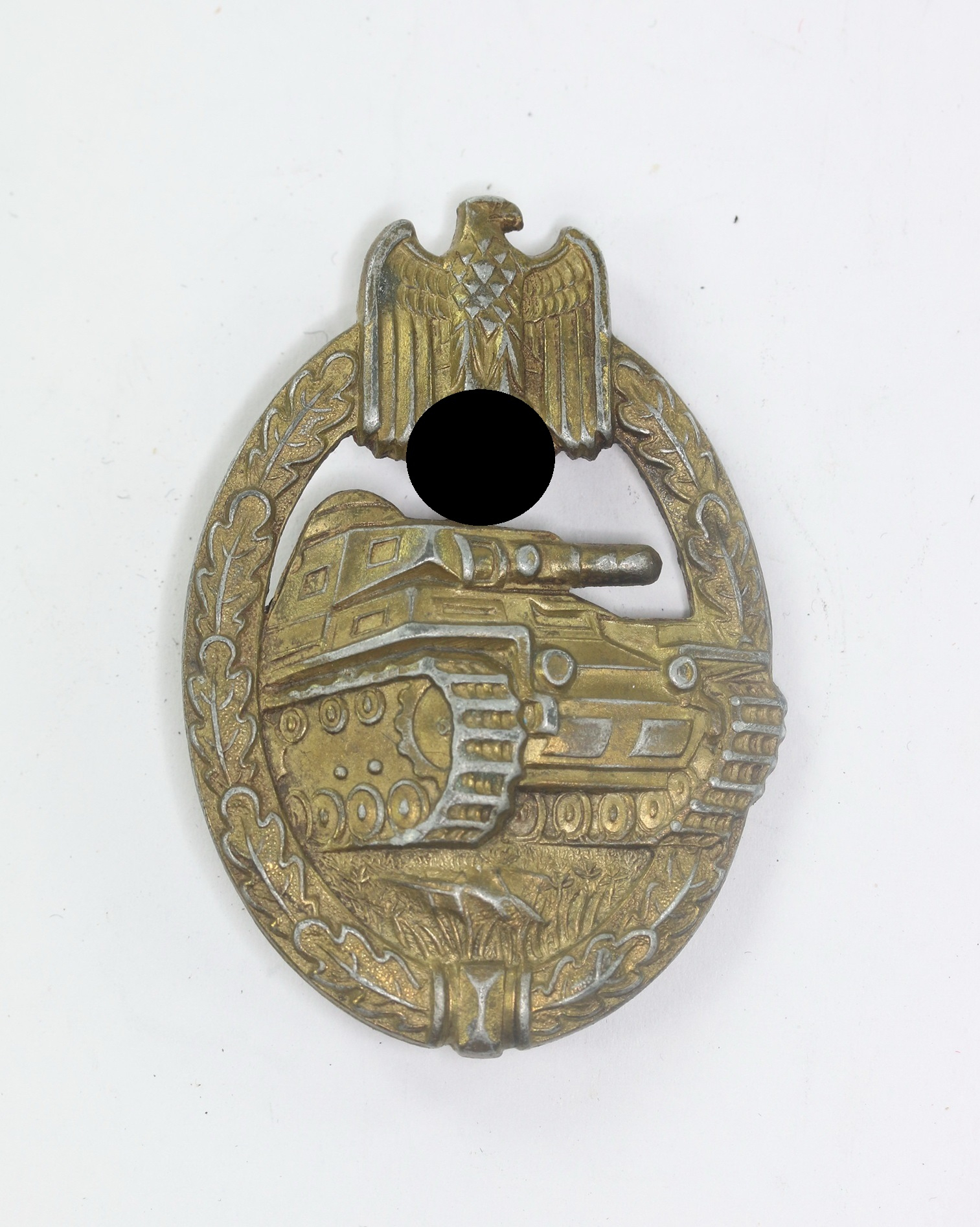 Panzer Kampfabzeichen in Bronze, Hst. A (Assmann & Sohn), Zink – Bild 1