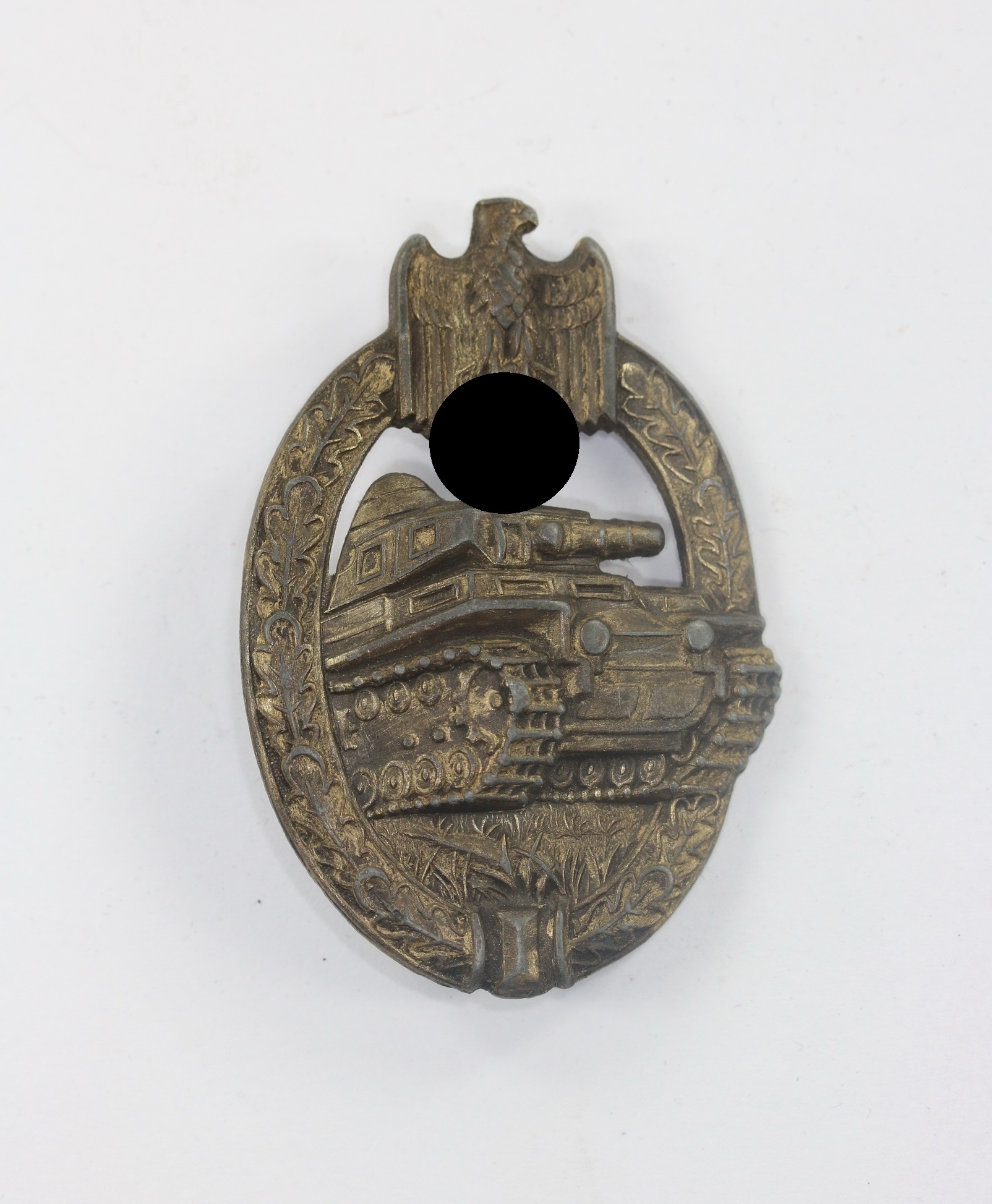  Panzerkampfabzeichen in Bronze, Hst. A.S. (Adolf Scholze, Grünwald) – Bild 1