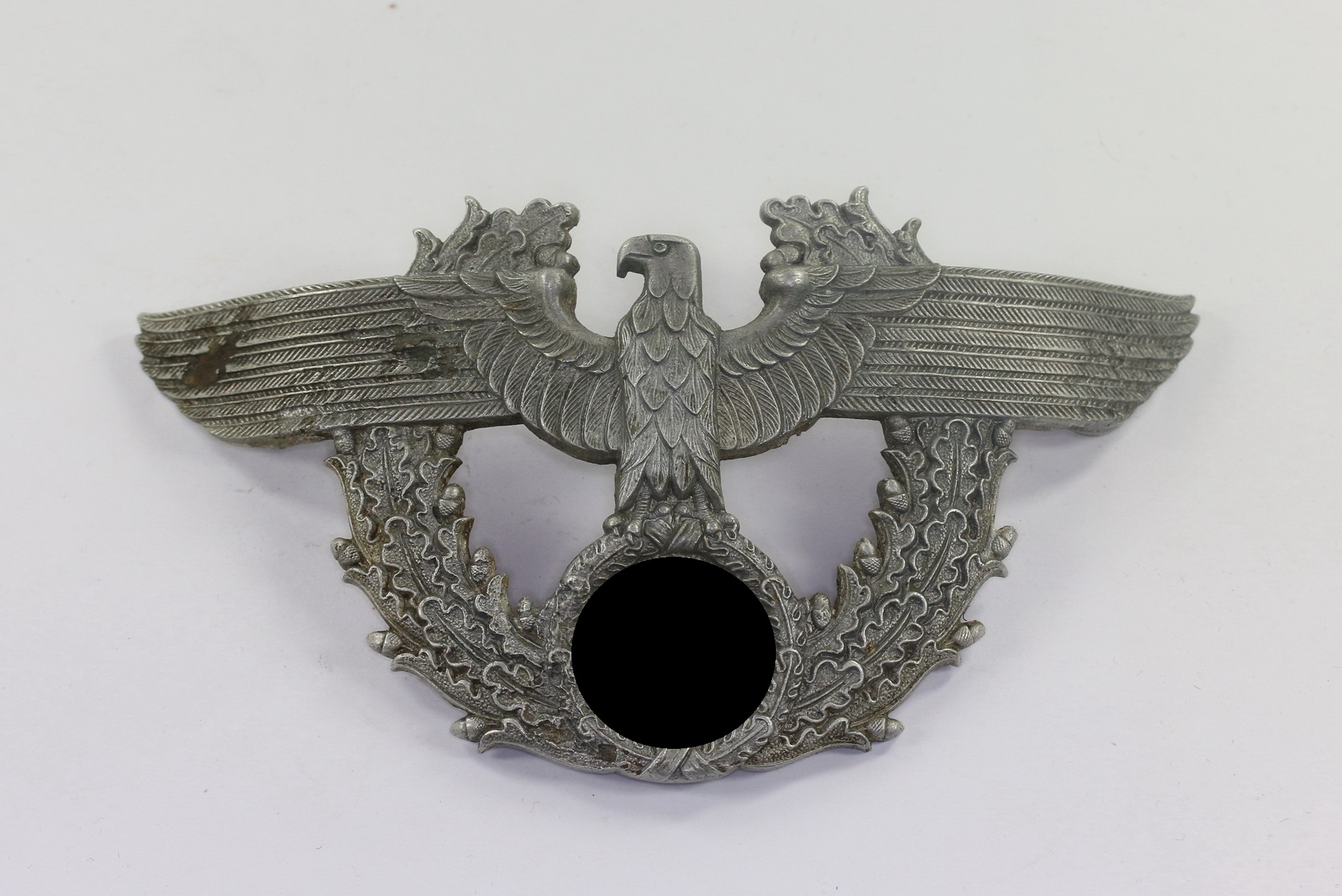 Polizei, Adler für Mannschfts Tschako (Zink), Hst. G.T.D. – Bild 1