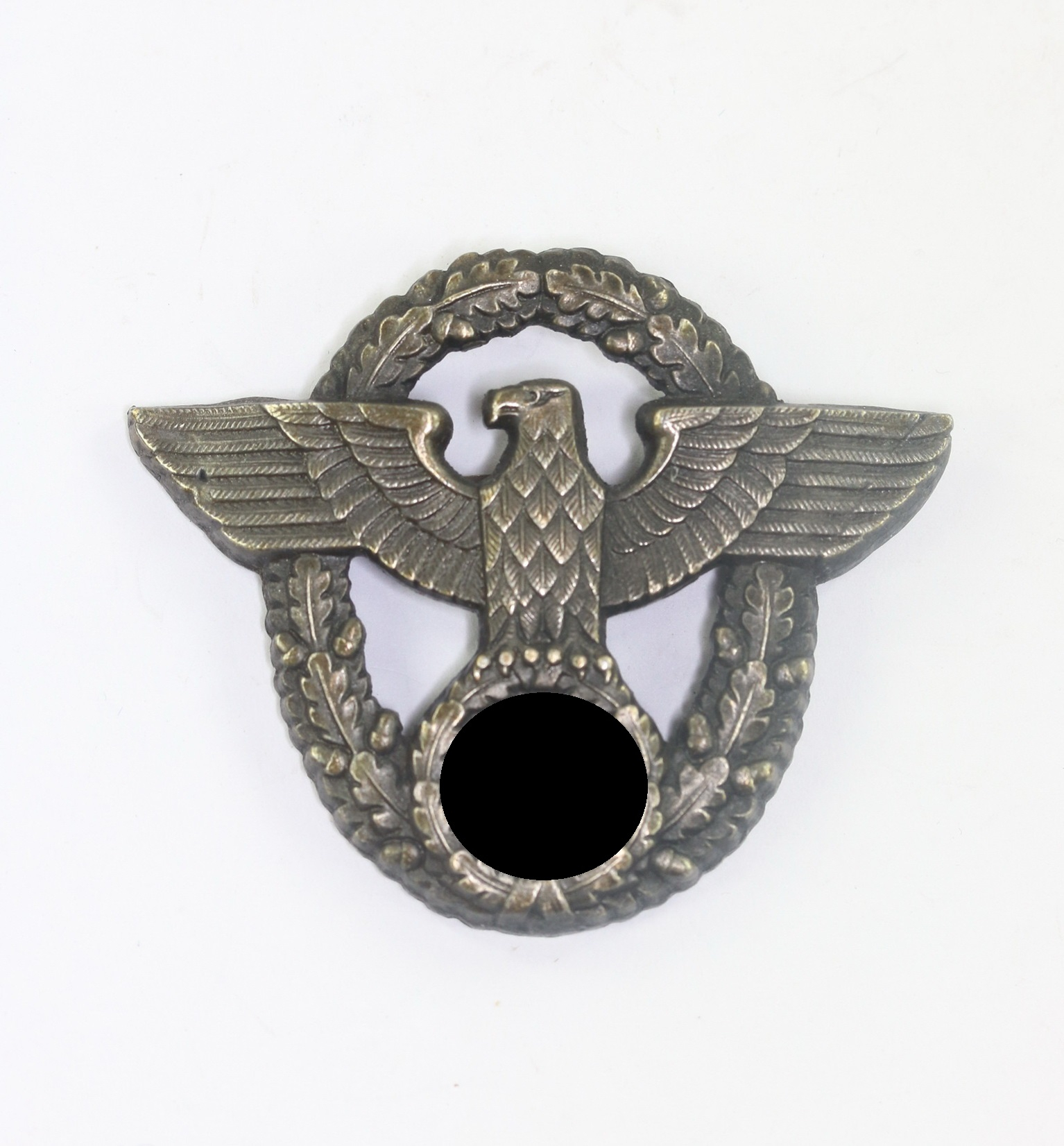  Polizei, Schirmmützenadler für Mannschaften (2. Modell), Hst. G.B.M. – Bild 1