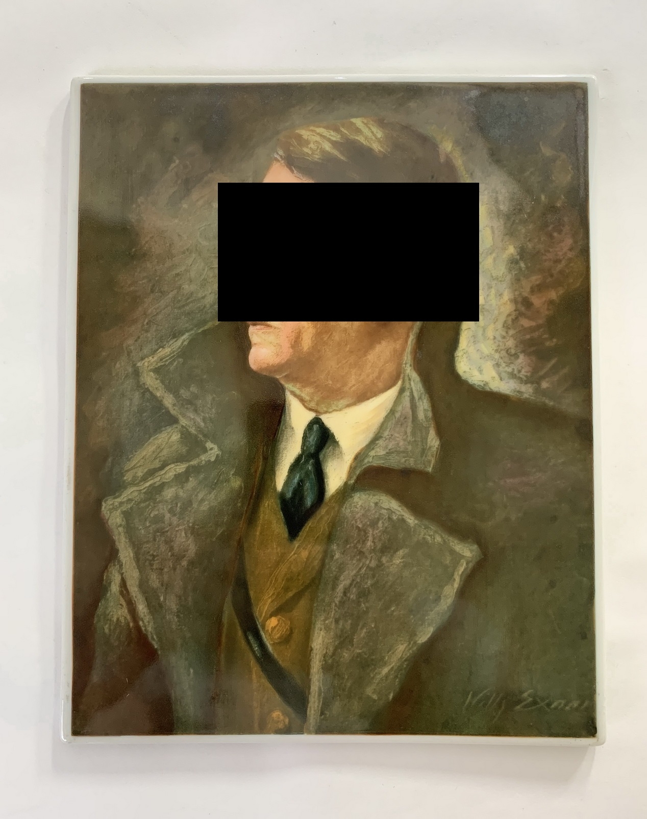 porzellan_plakette_manufaktur_rosenthal_der_f_hrer_von_willy_exner_1__1 Porzellan Plakette, Manufaktur Rosenthal Der Führer von Willy Exner – Bild 1