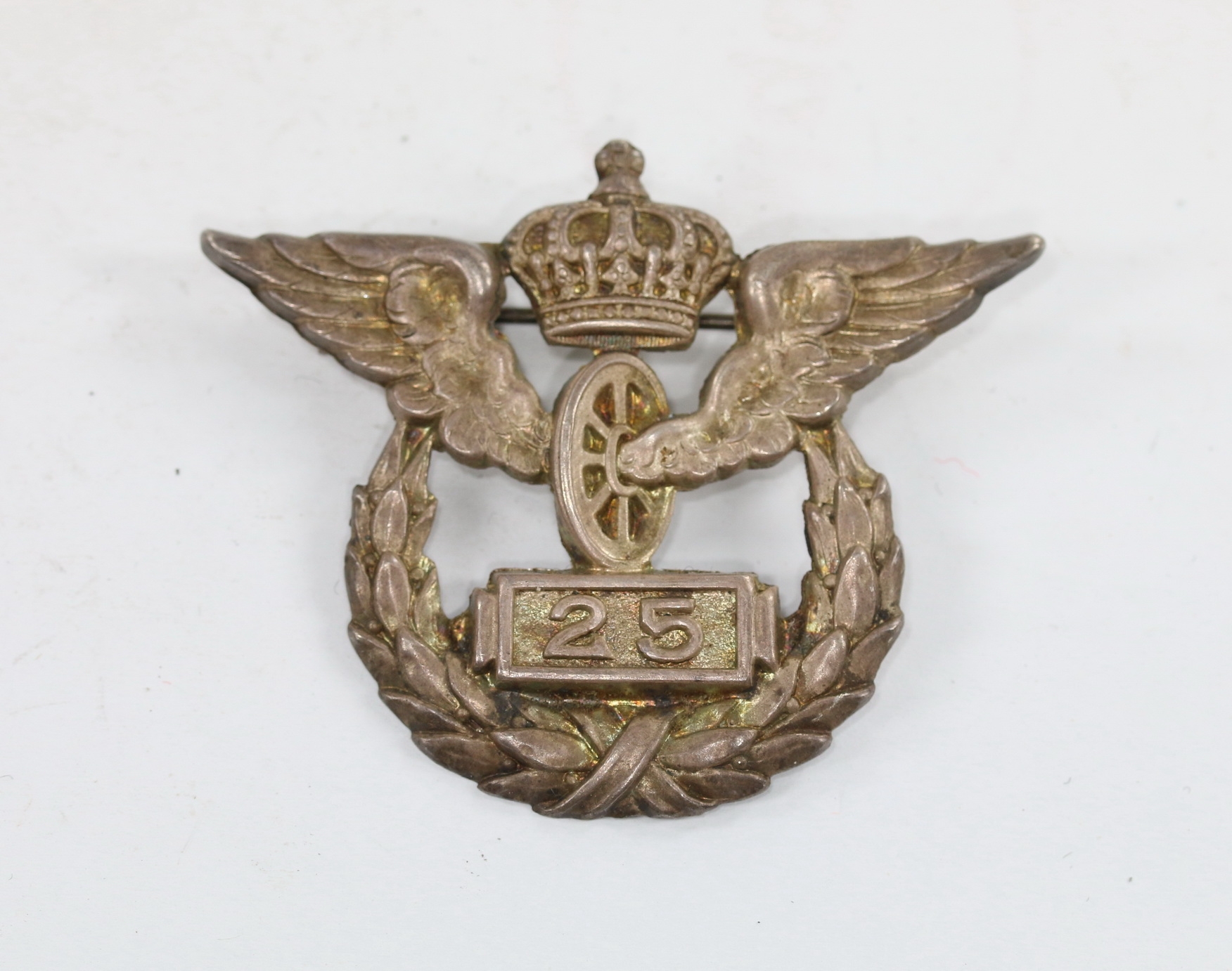 Preußen, Erinnerungszeichen der preußischen Staatseisenbahn für 25 Jahre – Bild 1