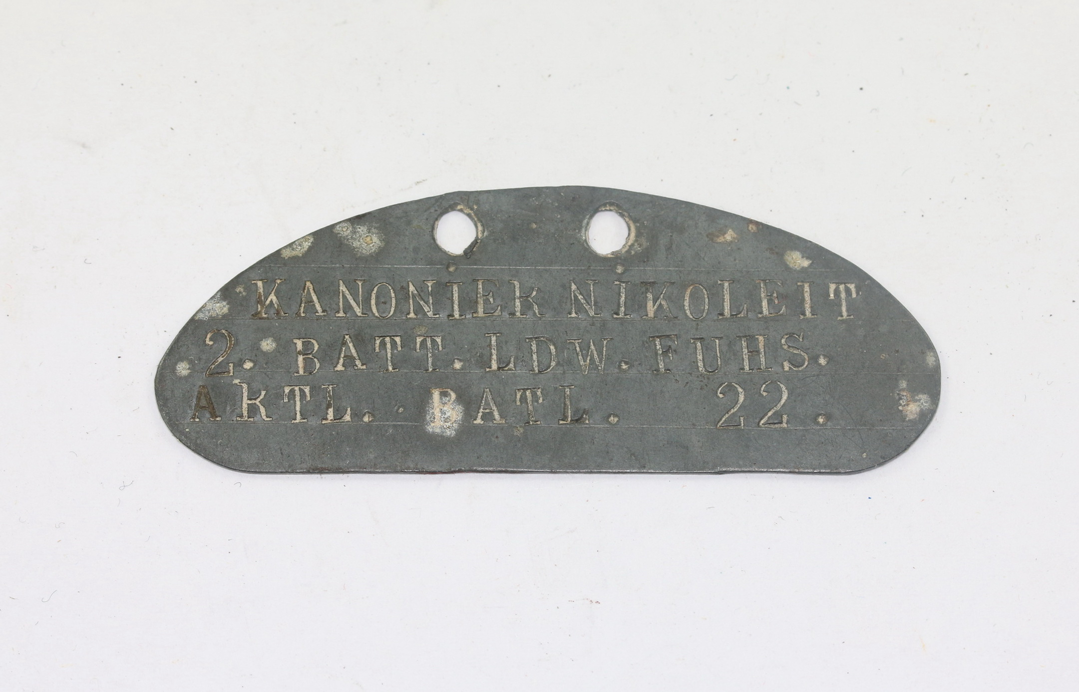 Preußen, Erkennungsmarke Fußartillerie Regiment 22 – Bild 1