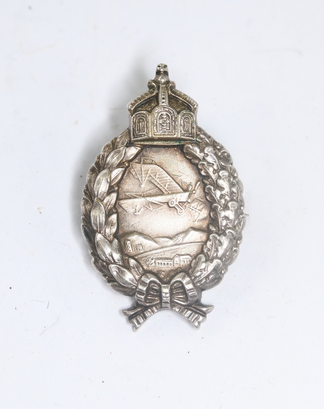 preu_en_halbminiatur_milit_r_flugzeugf_hrerabzeichen_quadrat_punze_carl_dillenius_1__1 Preußen, Halbminiatur Militär Flugzeugführerabzeichen, Quadrat Punze Carl Dillenius – Bild 1