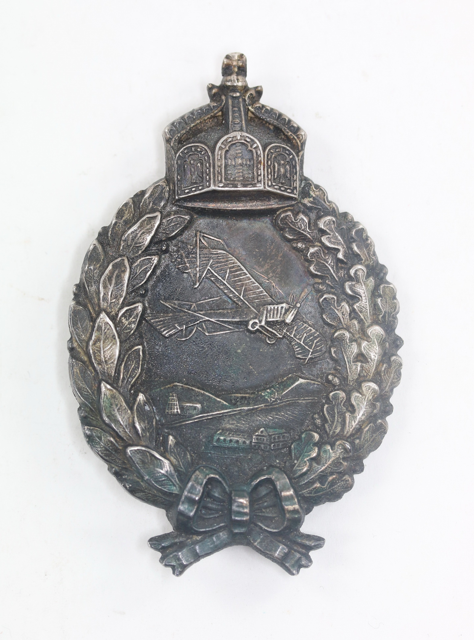 preu_en_milit_r_flugzeugf_hrerabzeichen_hst Preußen, Militär Flugzeugführerabzeichen, Hst. C.E. Juncker Berlin 800 – Bild 1