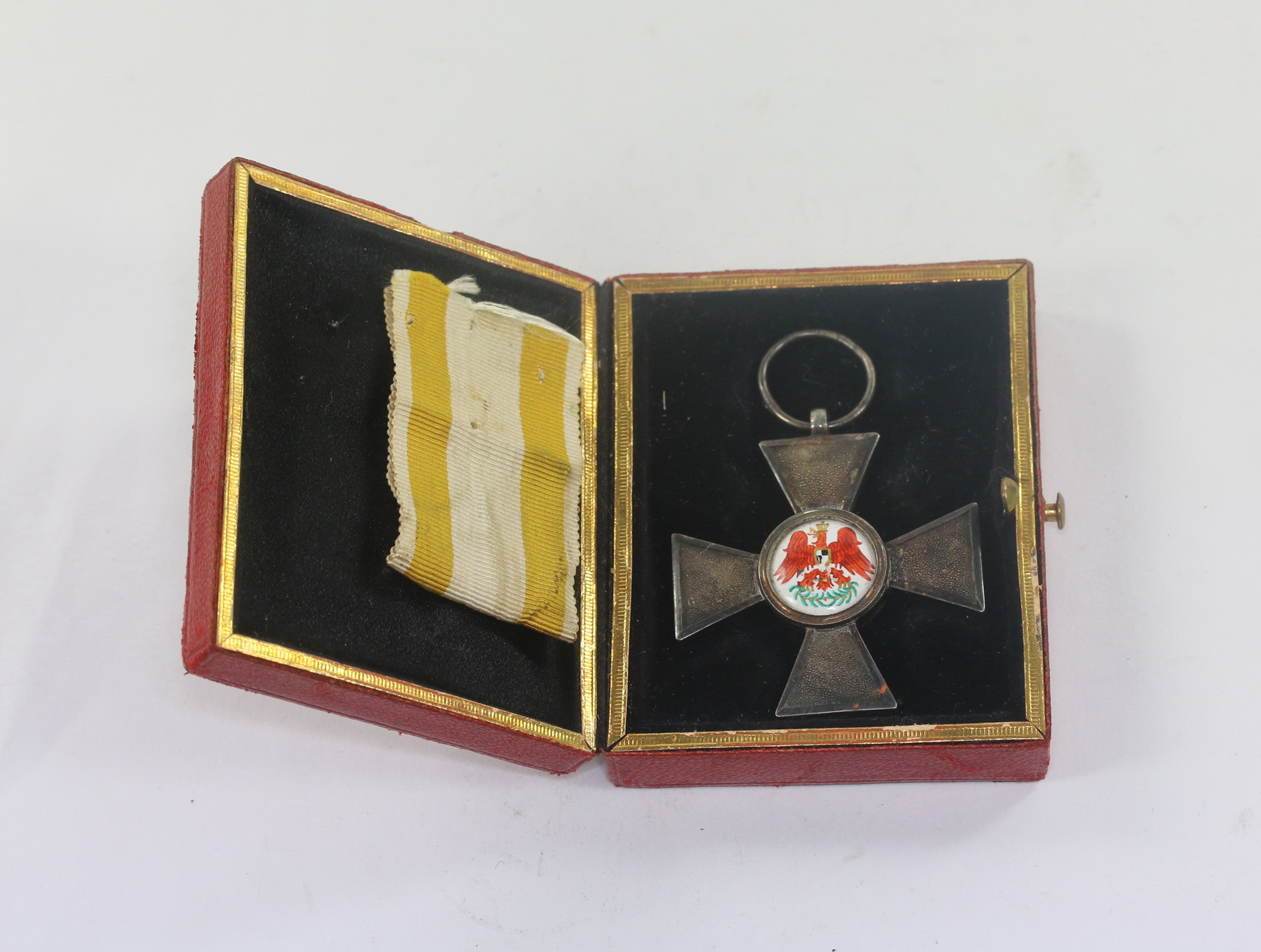 Preußen, Roter Adler Orden IV. Klasse, Hst. JG&S (Johann Godet & Sohn) auf den Zylinder, im Etui – Bild 1