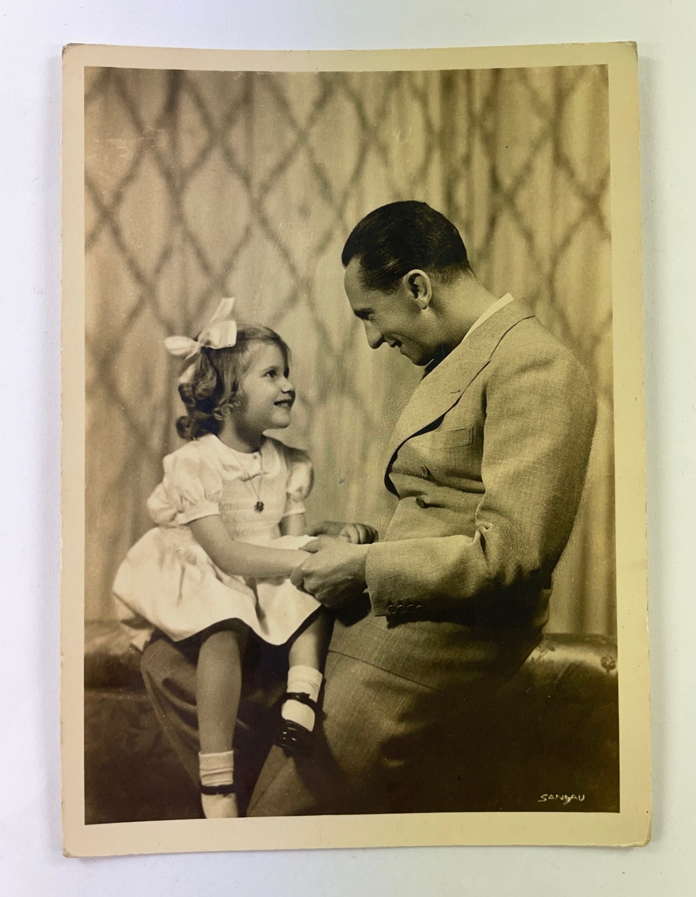 Propaganda Postkarte, Reichsminister Dr. Goebbels mit seiner Tochter Hedda – Bild 1