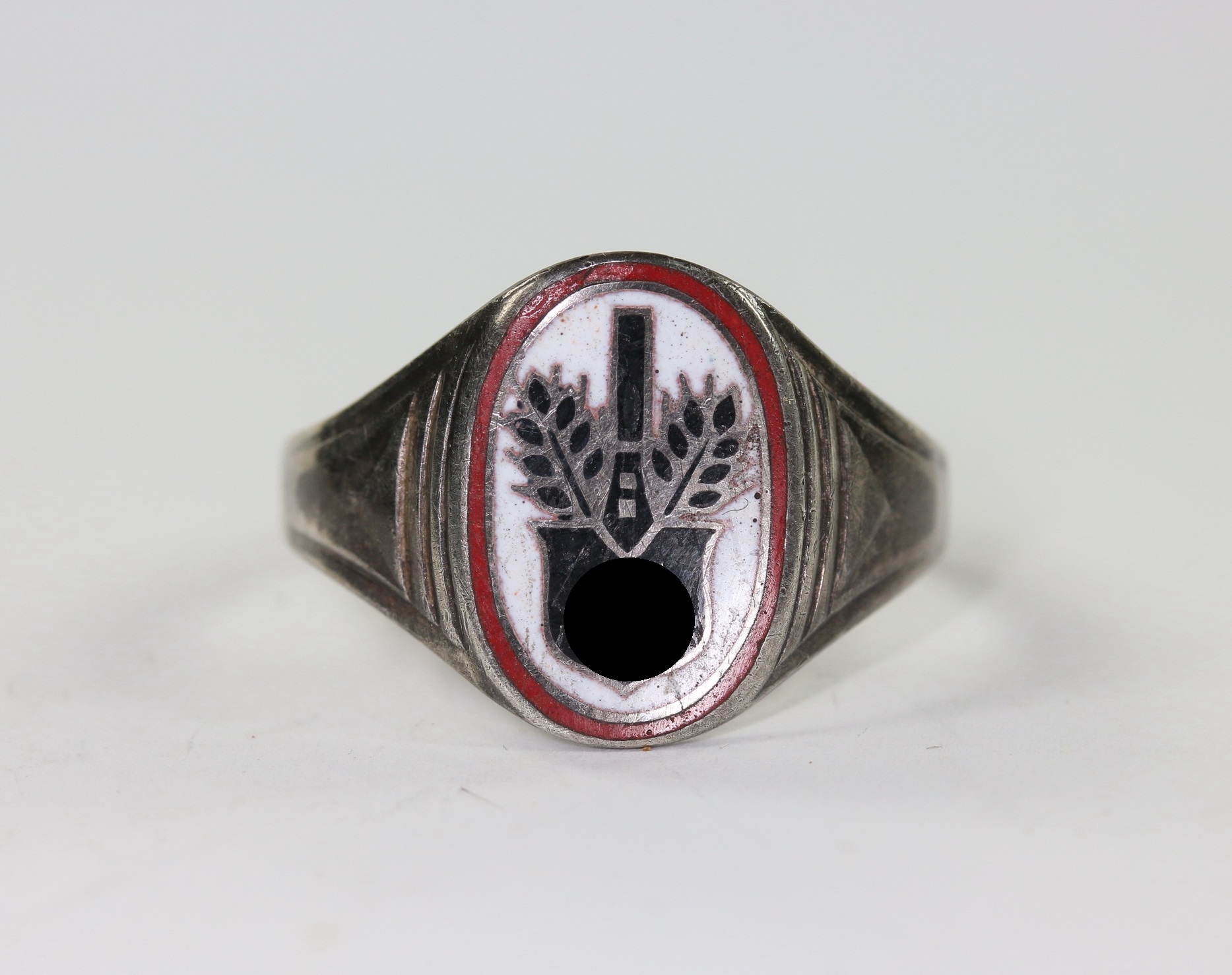rad_ring_silber_835_1__1 Reichsarbeitsdienst (RAD), Ring, Silber 835, "FP" – Bild 1