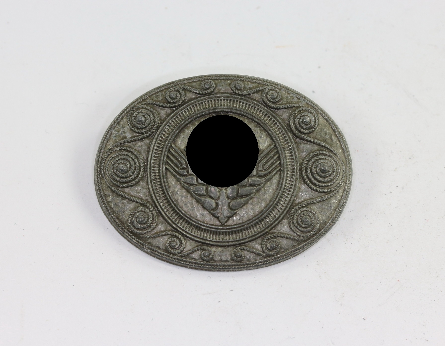 reichsarbeitsdienst_rad_erinnerungsbrosche_weiblche_jugend_hst Reichsarbeitsdienst (RAD), Erinnerungsbrosche weiblche Jugend, Hst. J.B.u.Co. – Bild 1