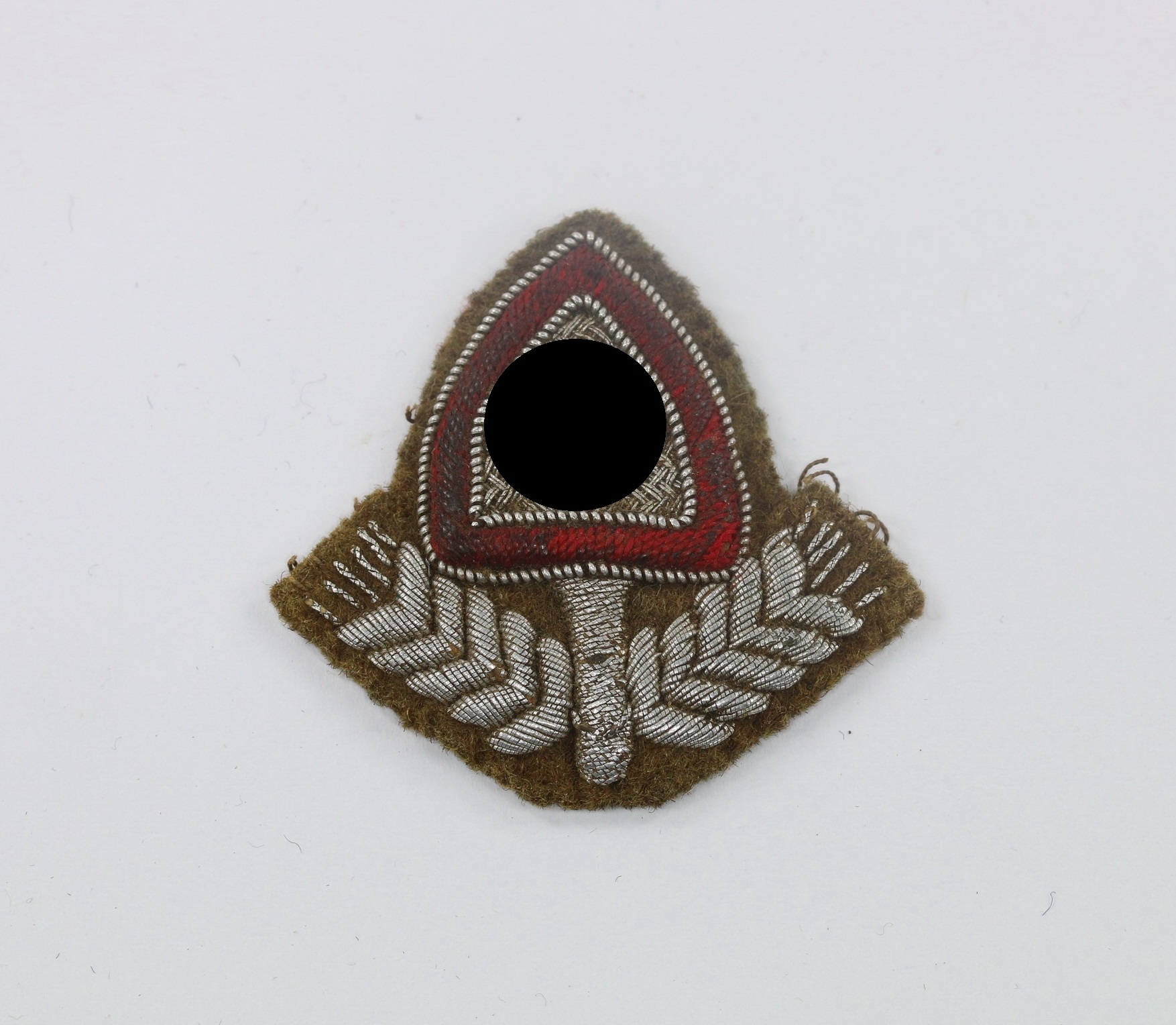 Reichsarbeitsdienst, (RAD) Mützenabzeichen für Führer (gestickt) – Bild 1