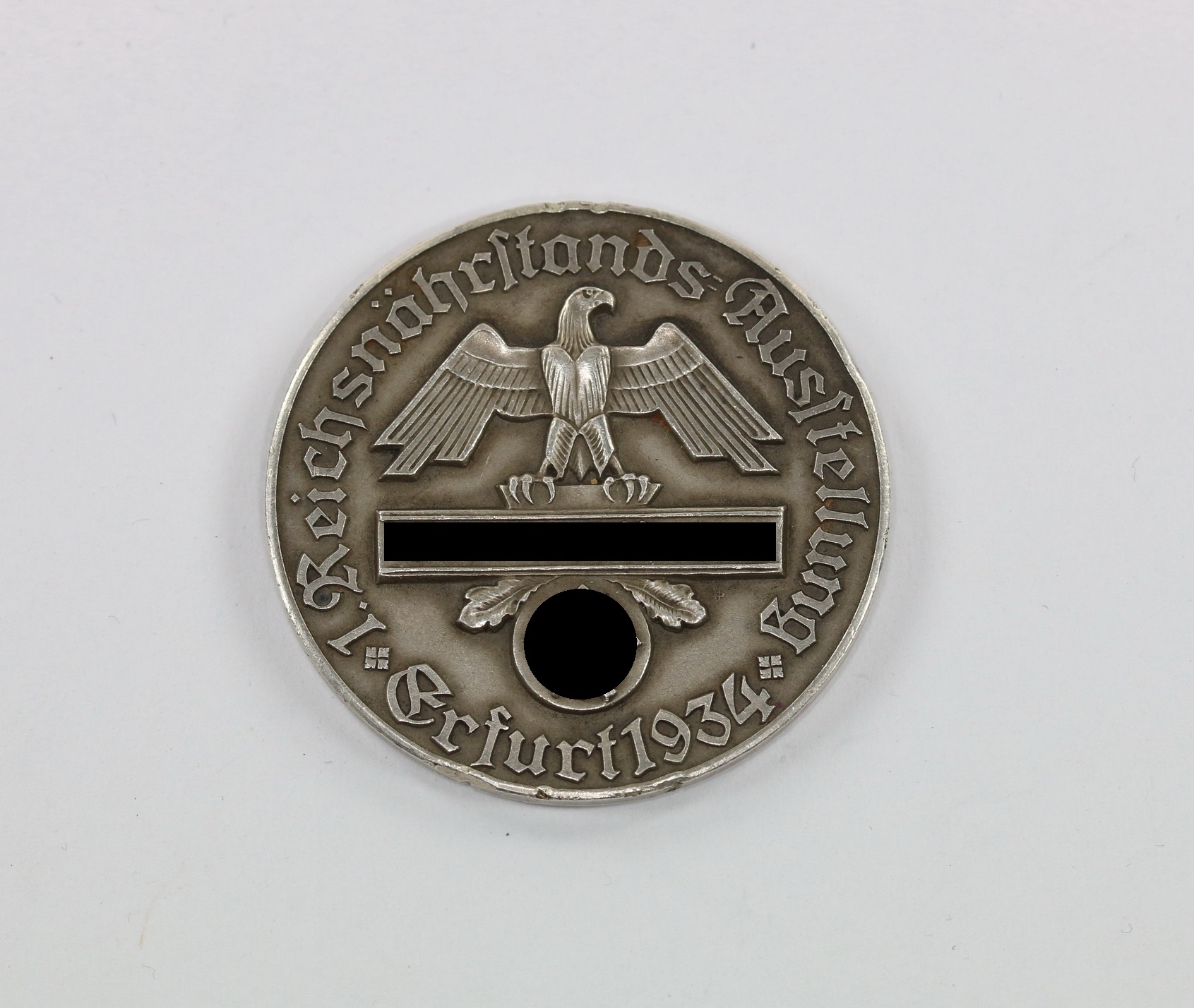 Reichsnährstand, Medaille 1. Reichsnährstand Ausstellung Erfurt 1934 - Blud und Boden - Butter - Silber 990 – Bild 1