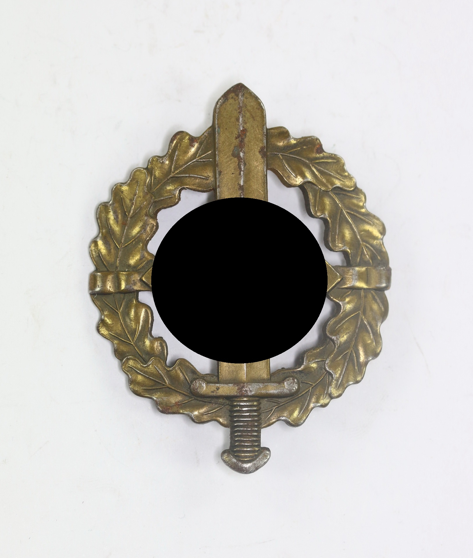 SA Wehrabzeichen in Bronze, Hst. Berg & Nolte A.G. Lüdenscheid, Eigentum d.S.A. Sportabzeichen Hauptstelle – Bild 1