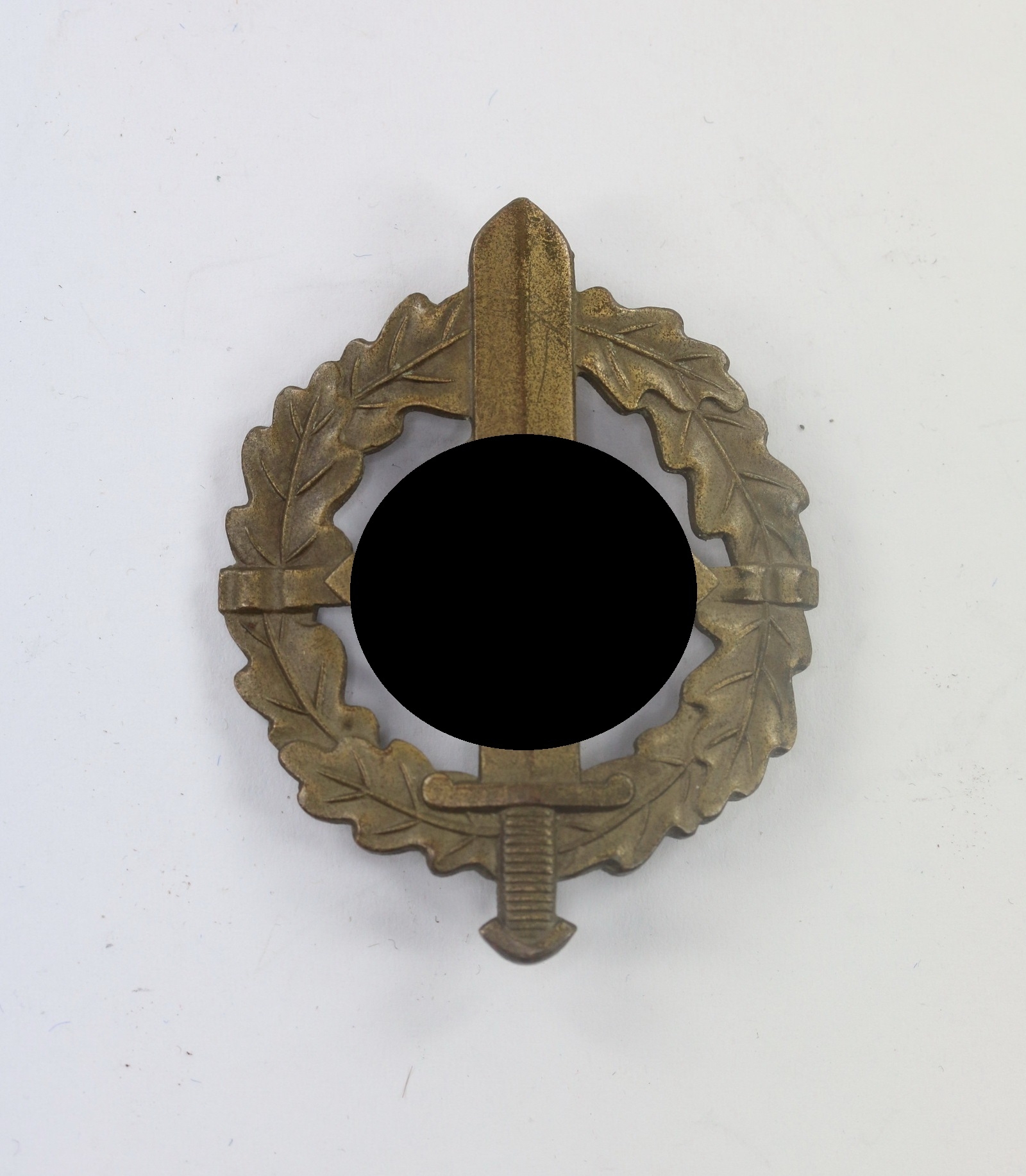 SA Wehrabzeichen in Bronze, Hst. E. Schneider Lüdenscheid, Eigentum D. S.A. Sportabz. Hauptstelle – Bild 1