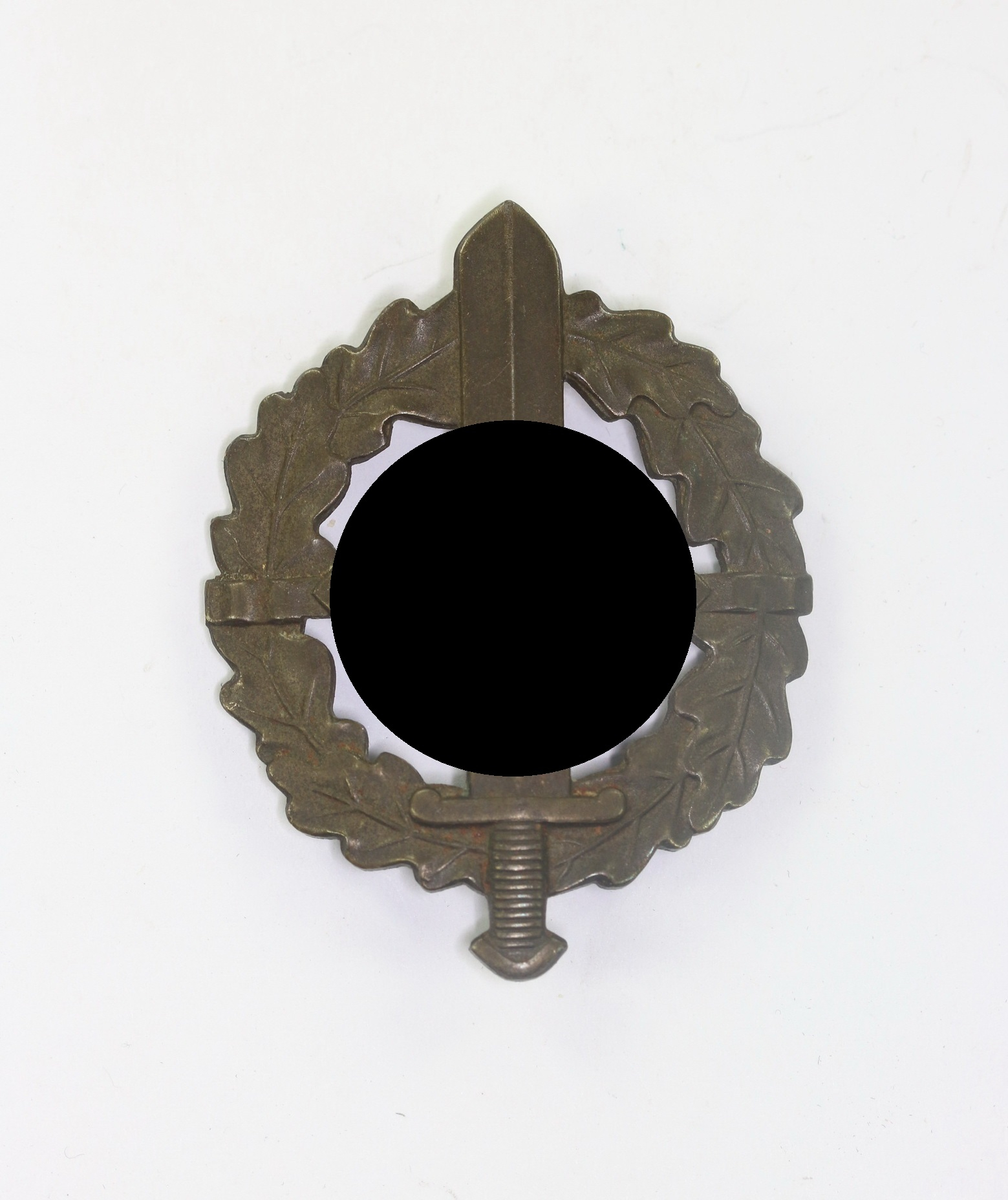  SA Wehrsportabzeichen in Bronze, Hst. E. Schneider Lüdenscheid, Eigentum d. S.A. Sportabzeichen Hauptstelle – Bild 1