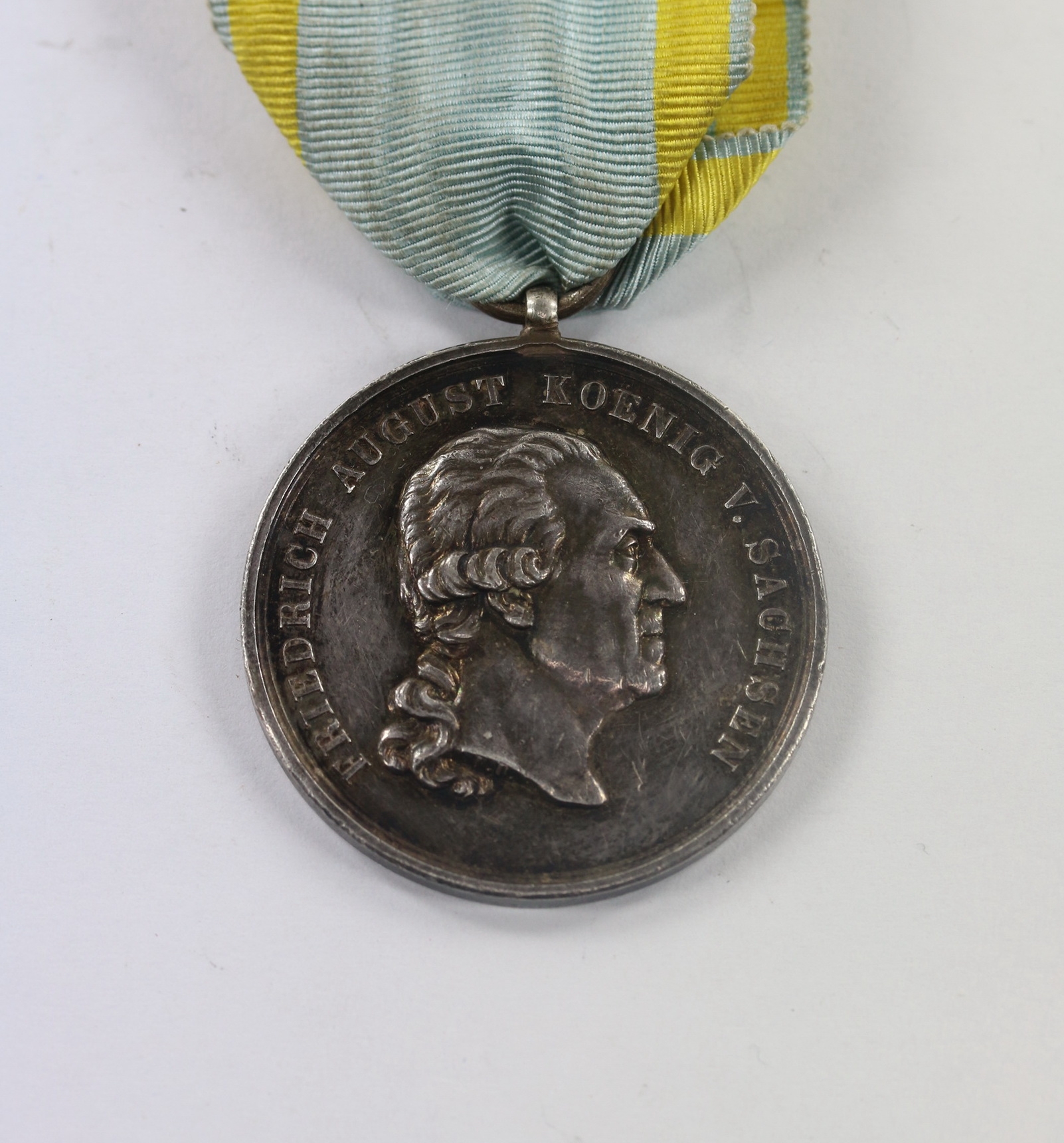 Sachsen, Medaille des Militär-St.Heinrichs-Ordens in Silber, Verdienst um das Vaterland – Bild 1