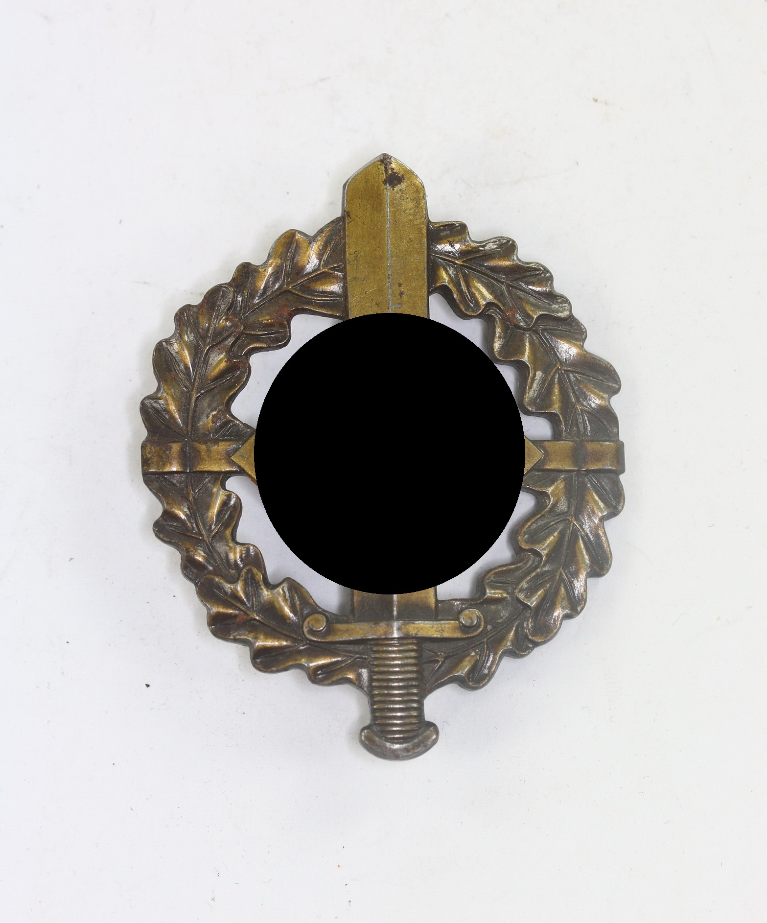 SA-Wehrabzeichen in Bronze, Hst. W. Redo Saarlautern - Eigentum der obesten SA-Führung – Bild 1