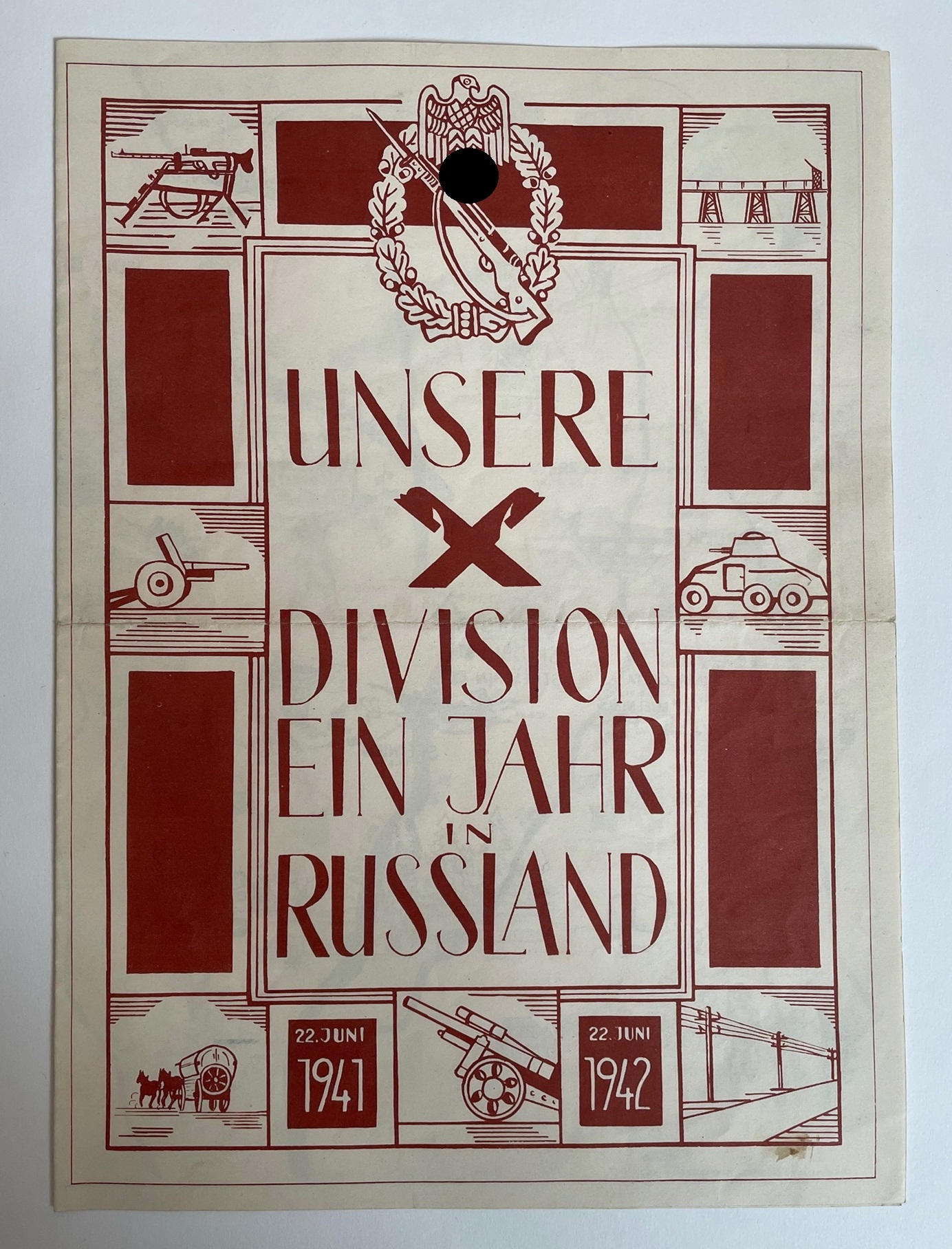 Schmuck Druck, Unsere Division ein Jahr in Russland 22.Juni 1941  22.Juni 1942 – Bild 1