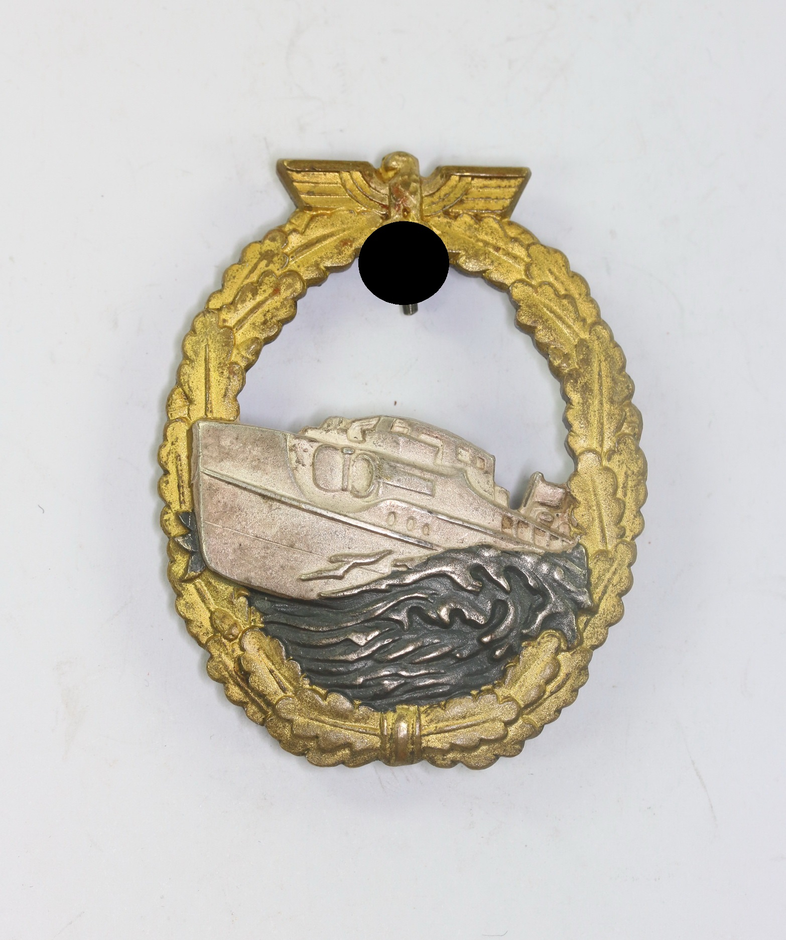schnellbootkriegsabzeichen_1 Schnellbootkriegsabzeichen 1. Form (!), Hst. Schwerin Berlin – Bild 1