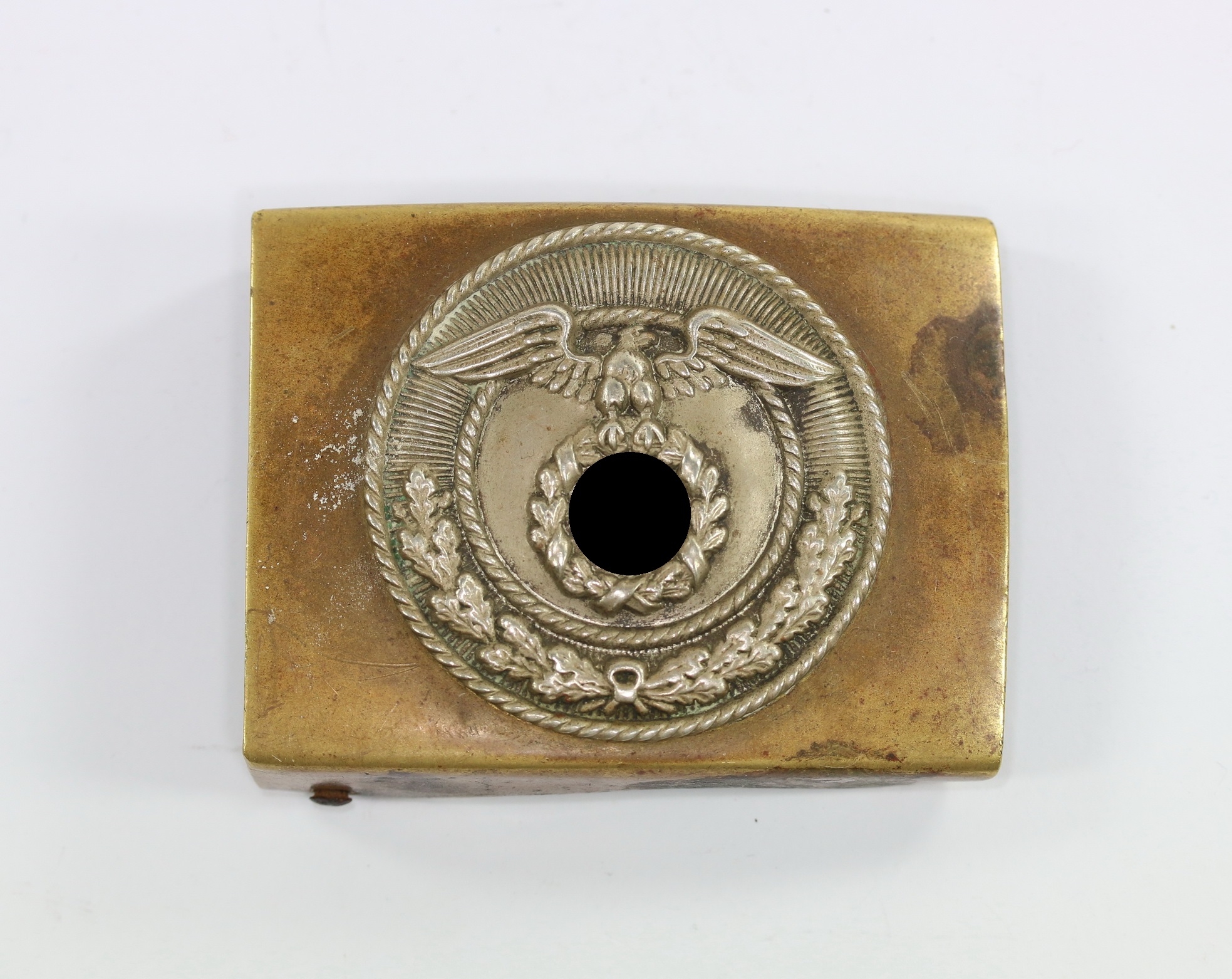 Sturm Abteilung (SA), Koppelschloss, mit auf der Spitze stehendem Hakenkreuz – Bild 1