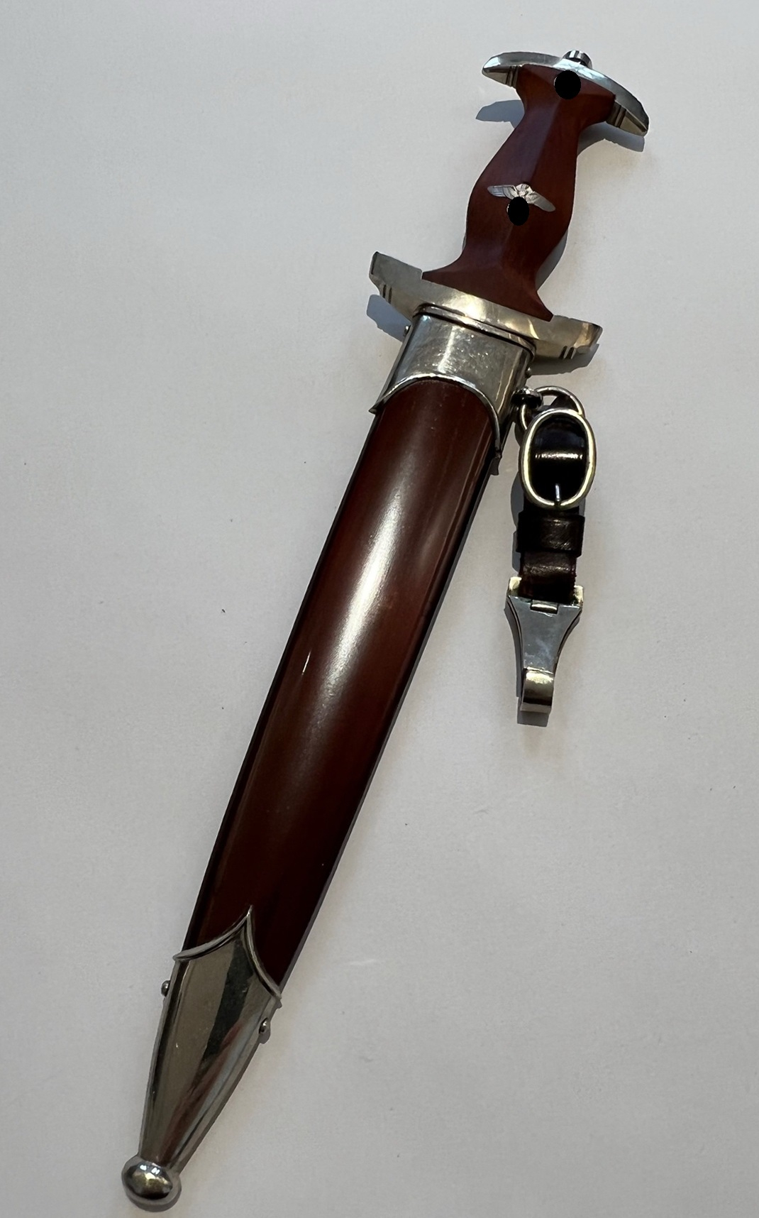 Sturmabteilung (SA), Dienstdolch M 33, Hst. Gebrüder Heller Schmalkalden, Gaumarke (Mi) Mittelelbe – Bild 1