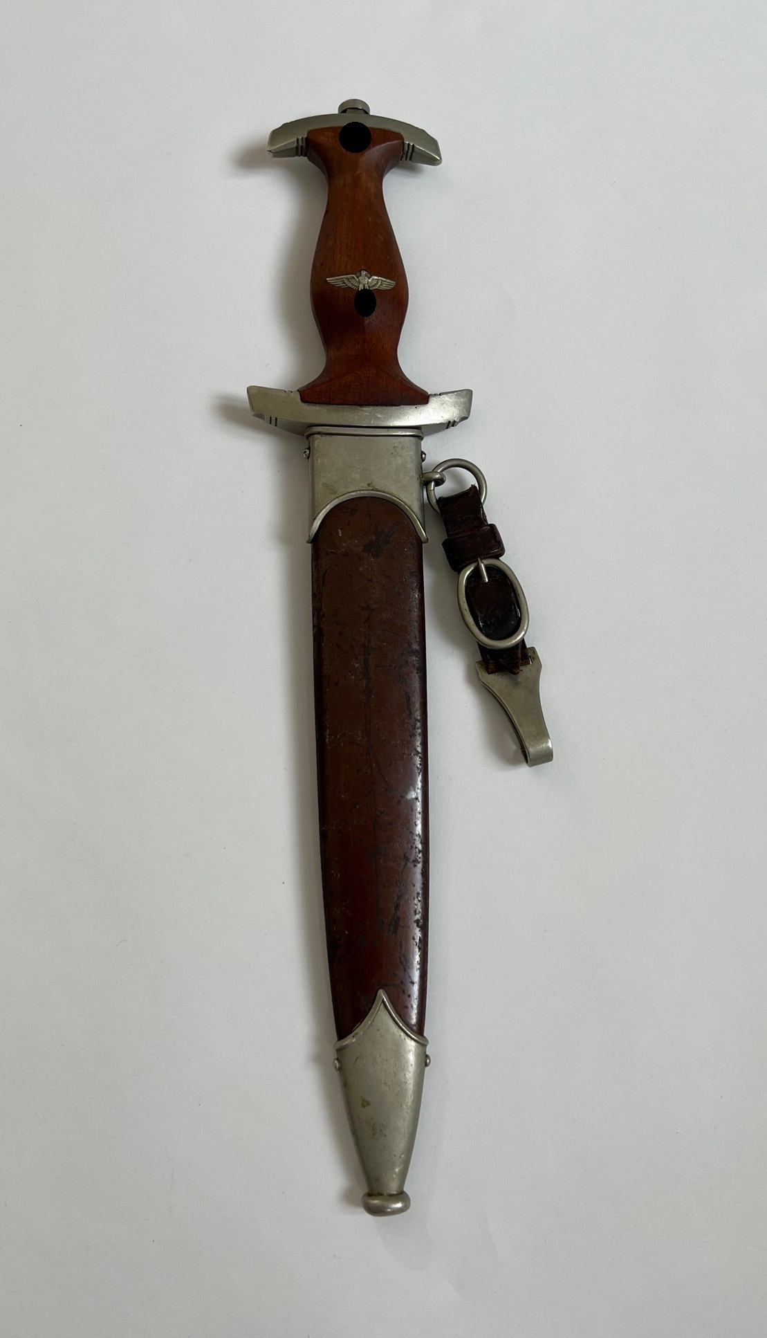 Sturmabteilung (SA), Dienstdolch M 33, Hst. Waffenhammer Deggendorf, Gaumarke (BO) Bayrische Ostmark – Bild 1