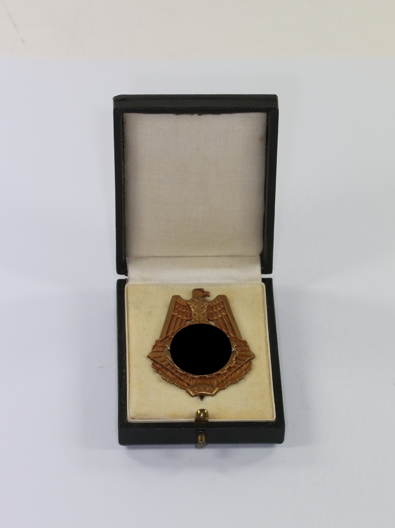 Technische Nothilfe (TeNo), Ehrenzeichen mit Jahreszahl "1920", Hst. Wilhelm Fühner Pforzheim, im Etui – Bild 1