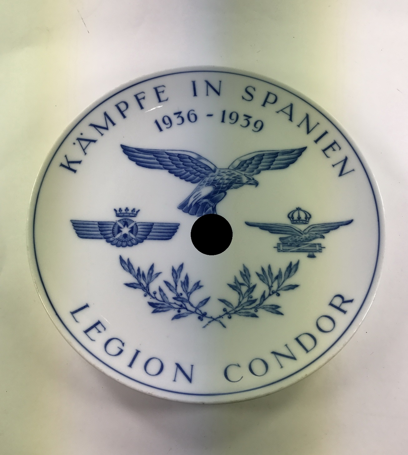 Meißen, Wandteller "Legion Condor Kämpfe in Spanien 1936 - 1939" – Bild 1