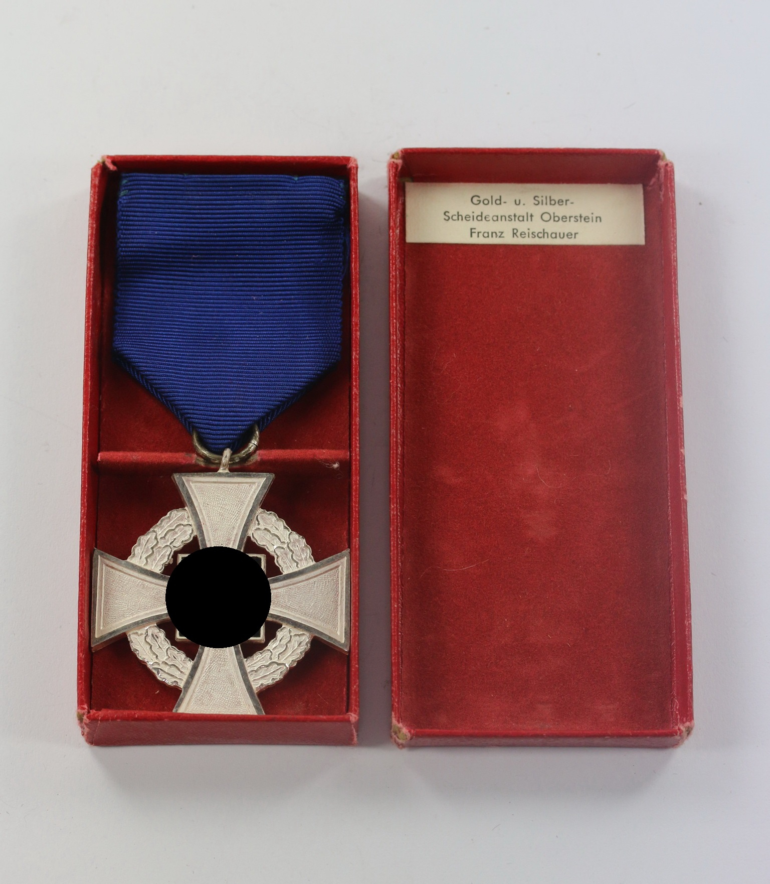  Treudienstehrenzeichen in Silber (25 Jahre), im Etui Franz Reischauer – Bild 1