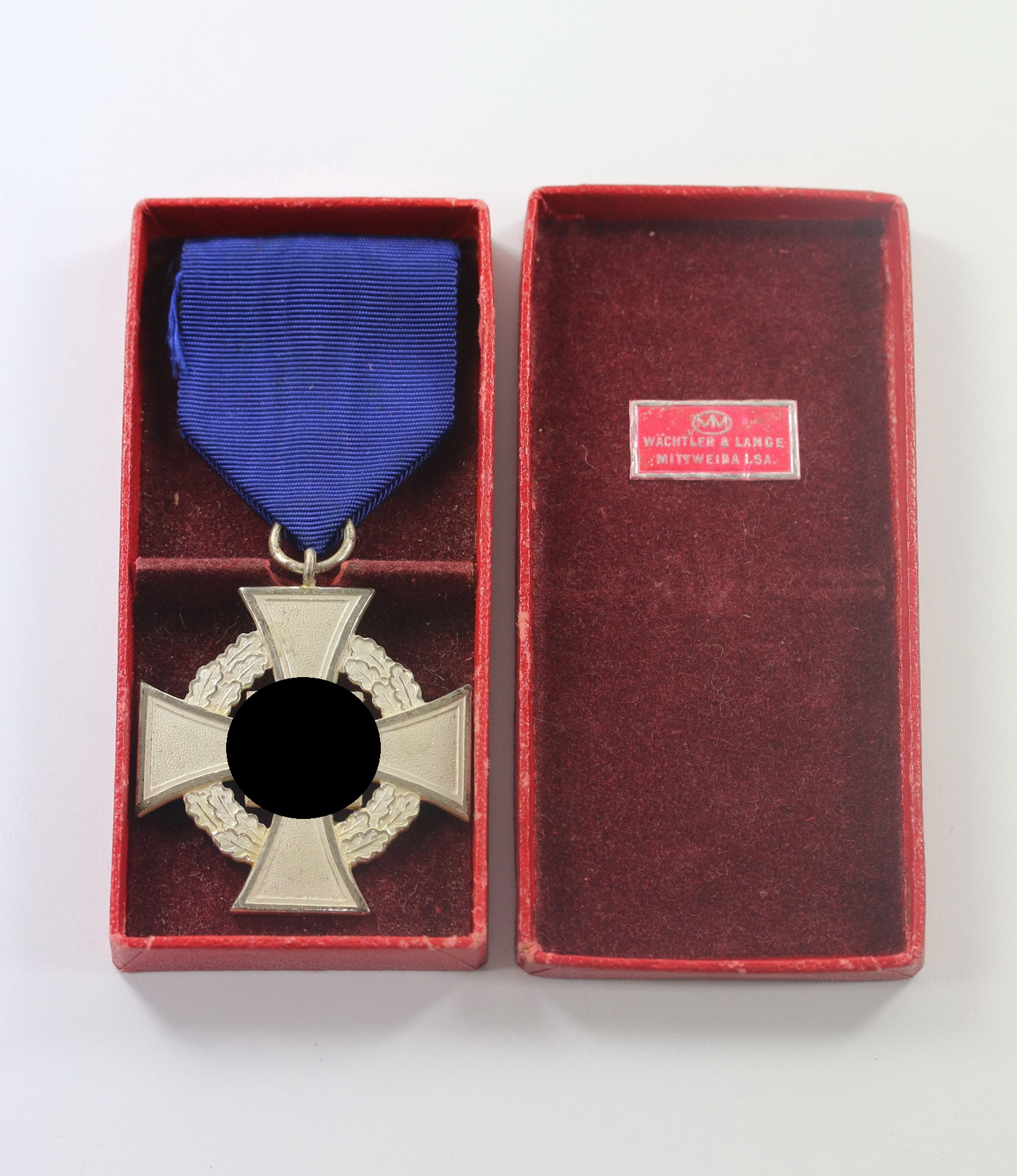 treudienstehrenzeichen_in_silber_25_jahre_im_etui_w_chtler_lange_miiweide_i Treudienstehrenzeichen in Silber (25 Jahre), im Etui, Wächtler & Lange Miiweide i. SA. – Bild 1