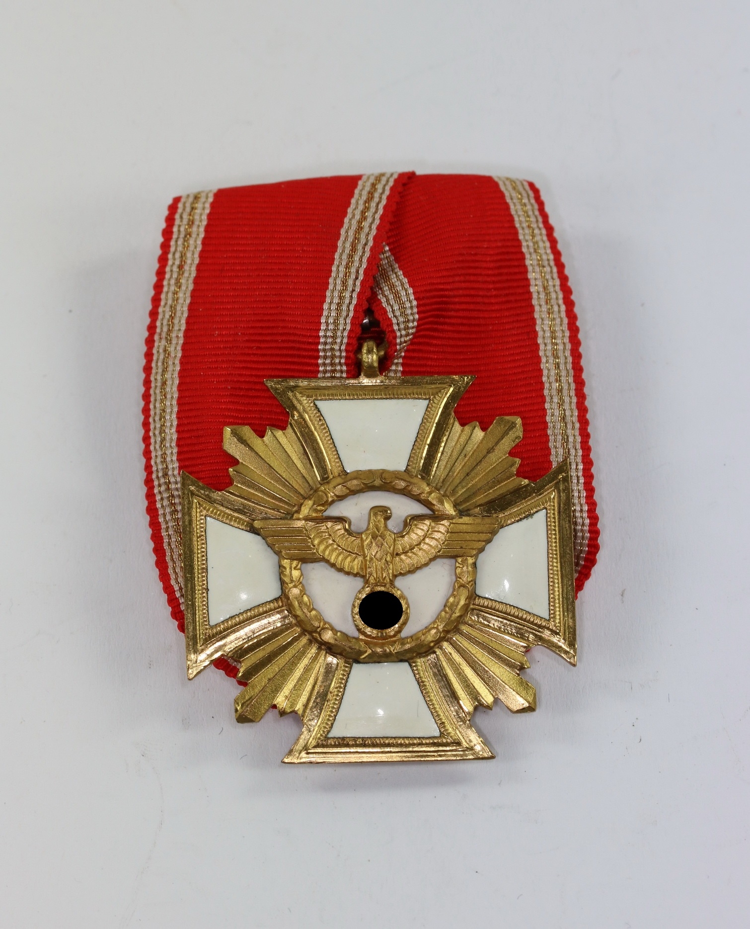 treue_fuer_fuehrer_und_volk_nsdap_dienstauszeichnung_gold_25_jahre_1__1 NSDAP Dienstauszeichnung in Gold (25 Jahre), an Einzelspange – Bild 1