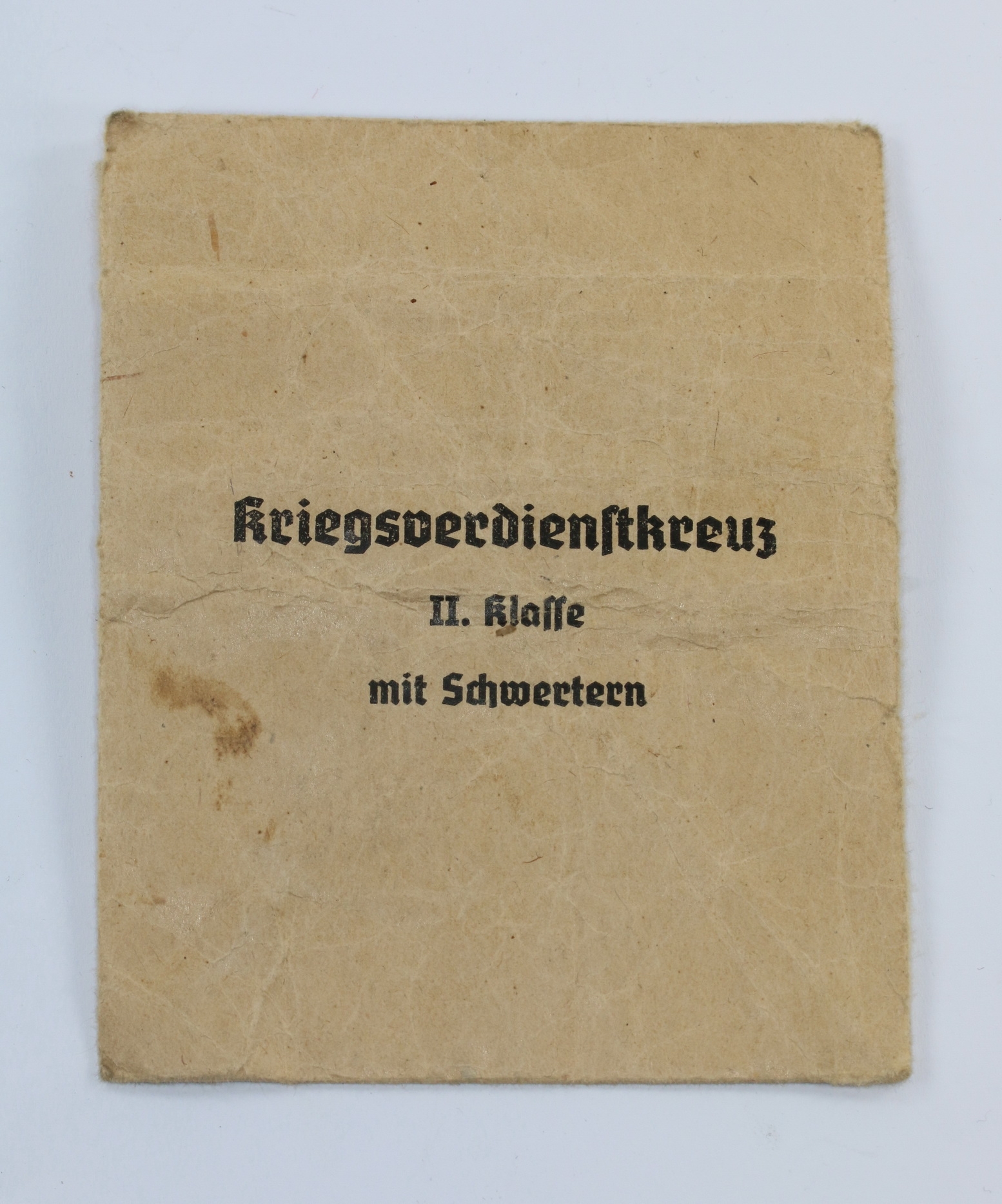 tuete_kriegsverdienstkreuz_2 Verleihungstüte Kriegsverdienstkreuz 2. Klasse mit Schwertern, Hermann Bauer – Bild 1