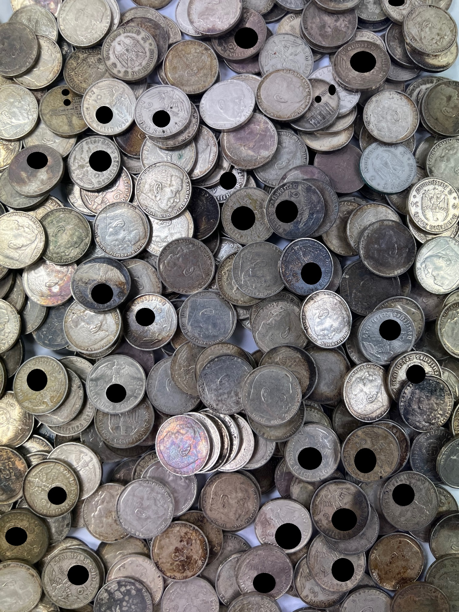 Deutsches Reich, Münze 2,- Reichsmark (R.M.), Silber Paul von Hindenburg 1847 - 1934 – Bild 1