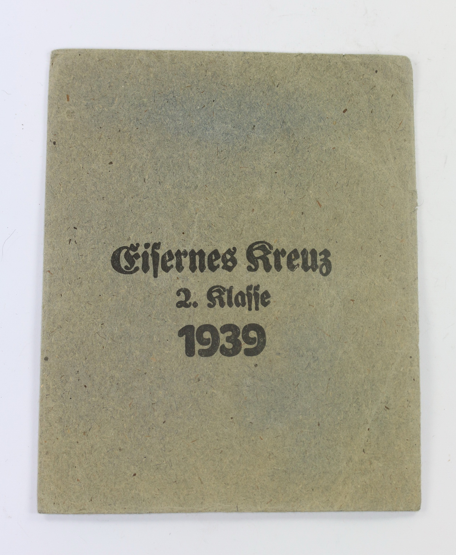 verleihungst_te_eisernes_kreuz_2 Verleihungstüte Eisernes Kreuz 2. Klasse 1939, Ernst L. Müller Pforzheim – Bild 1