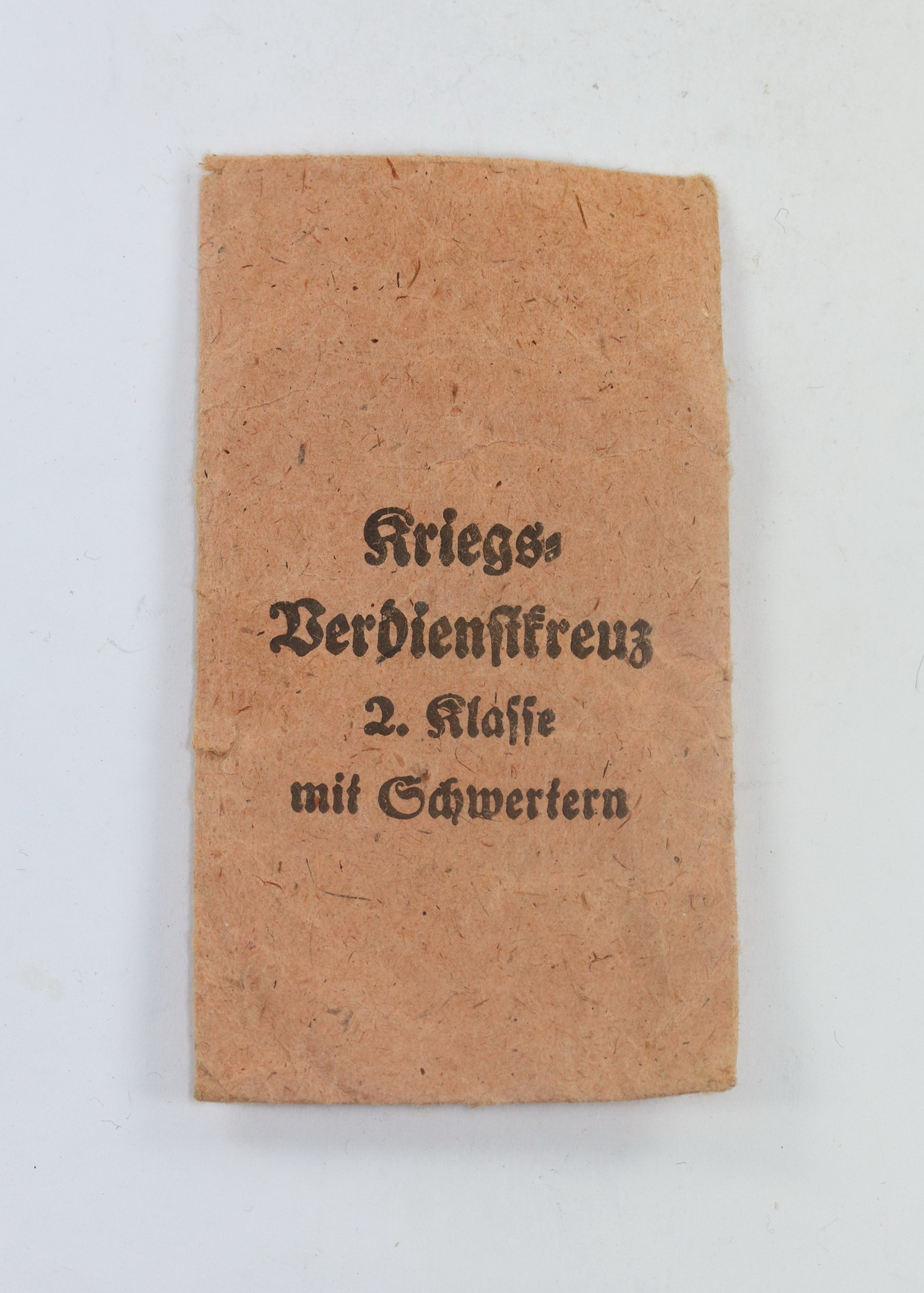Verleihungstüte Kriegsverdienstkreuz 2. Klasse mit Schwerter, Deschler & Sohn München 9 – Bild 1