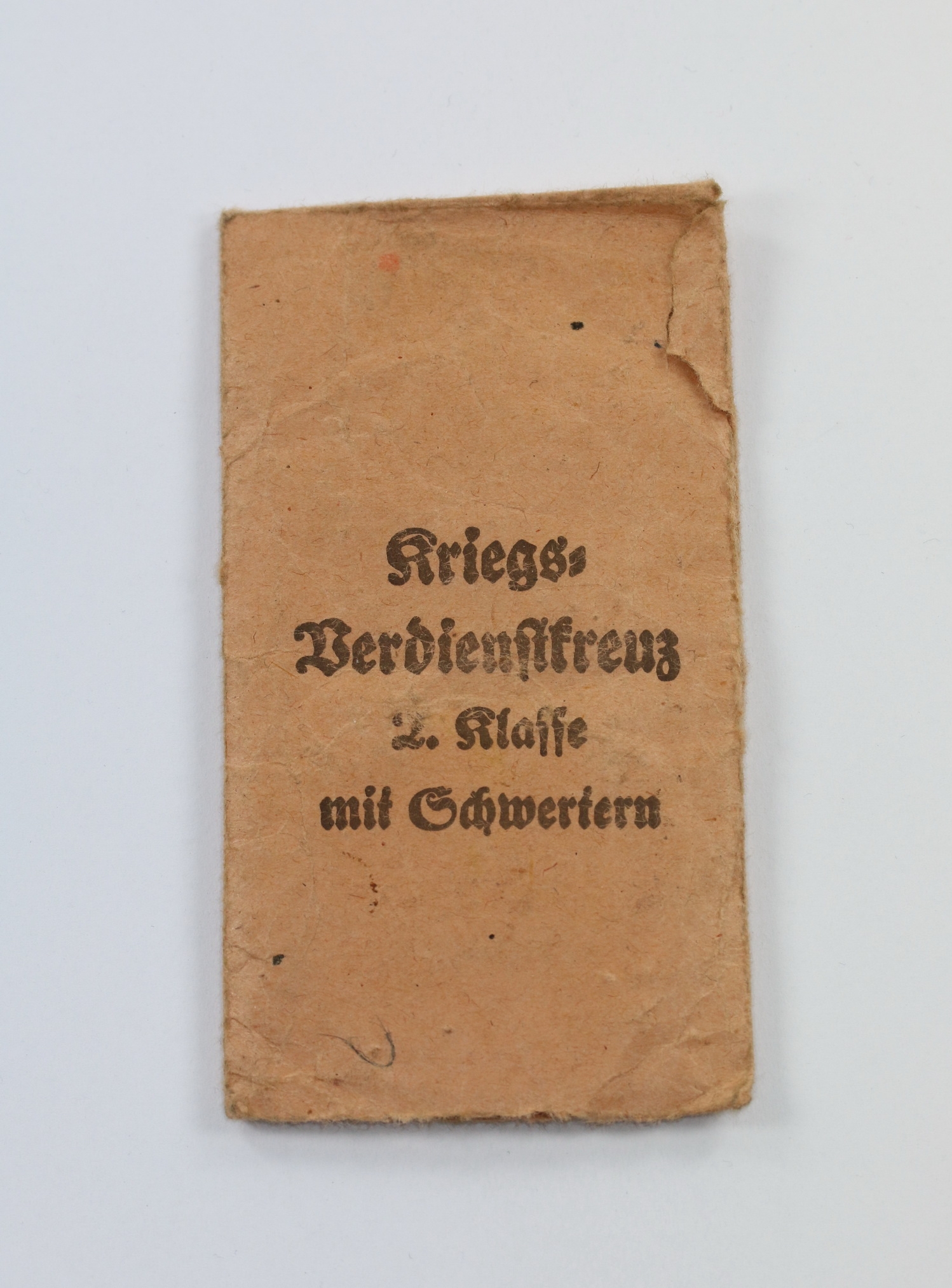 Verleihungstüte Kriegsverdienstkreuz 2. Klasse mit Schwertern, Eugen Schmidhäussler Pfortzheim – Bild 1