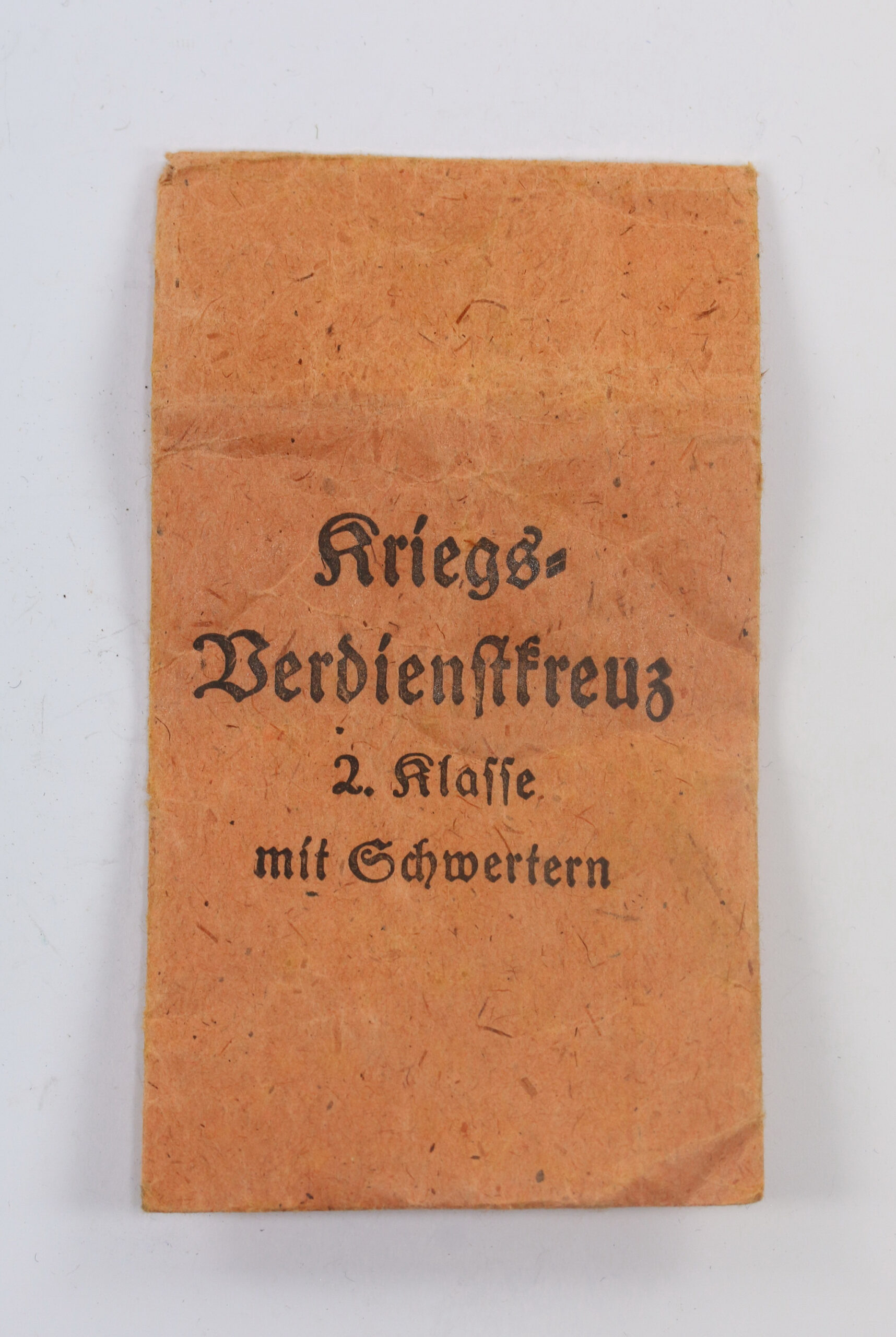 verleihungst_te_kriegsverdienstkreuz_2 Verleihungstüte Kriegsverdienstkreuz 2. Klasse mit Schwertern, Klein & Quenzer A.G. Oberstein – Bild 1