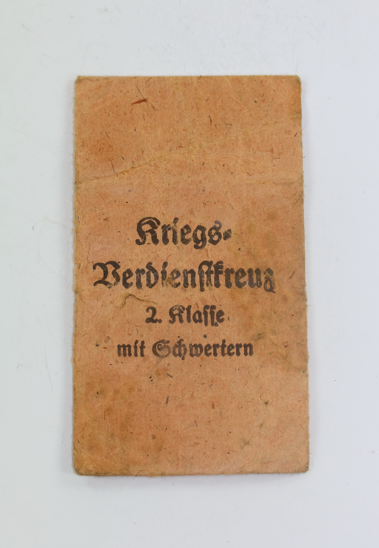 verleihungst_te_kriegsverdienstkreuz_2 Verleihungstüte Kriegsverdienstkreuz 2. Klasse mit Schwertern, Moritz Hausch A.G. Pforzheim – Bild 1