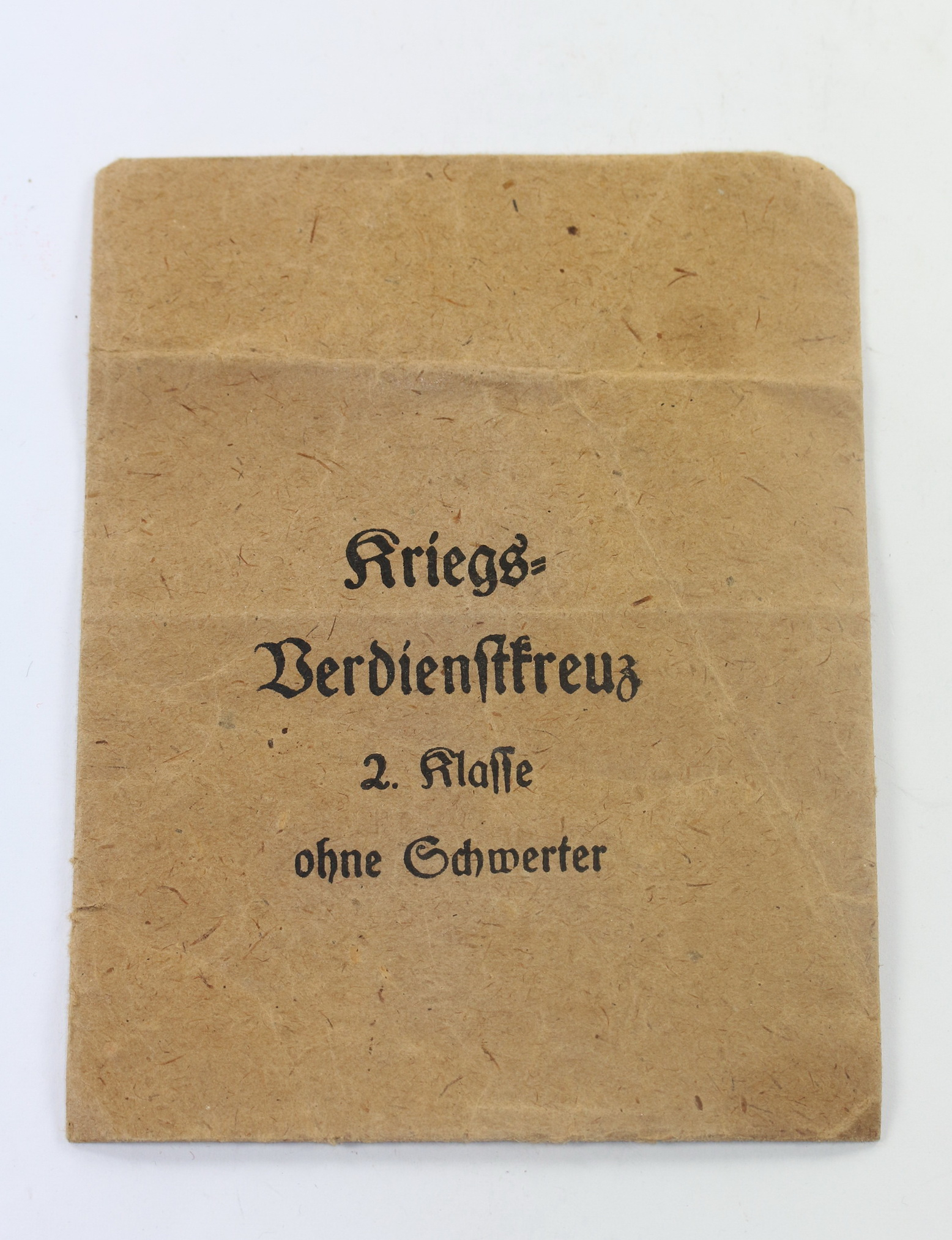 Verleihungstüte Kriegsverdienstkreuz 2. Klasse (ohne Schwerter), Wilhelm Deumer Lüdenscheid – Bild 1